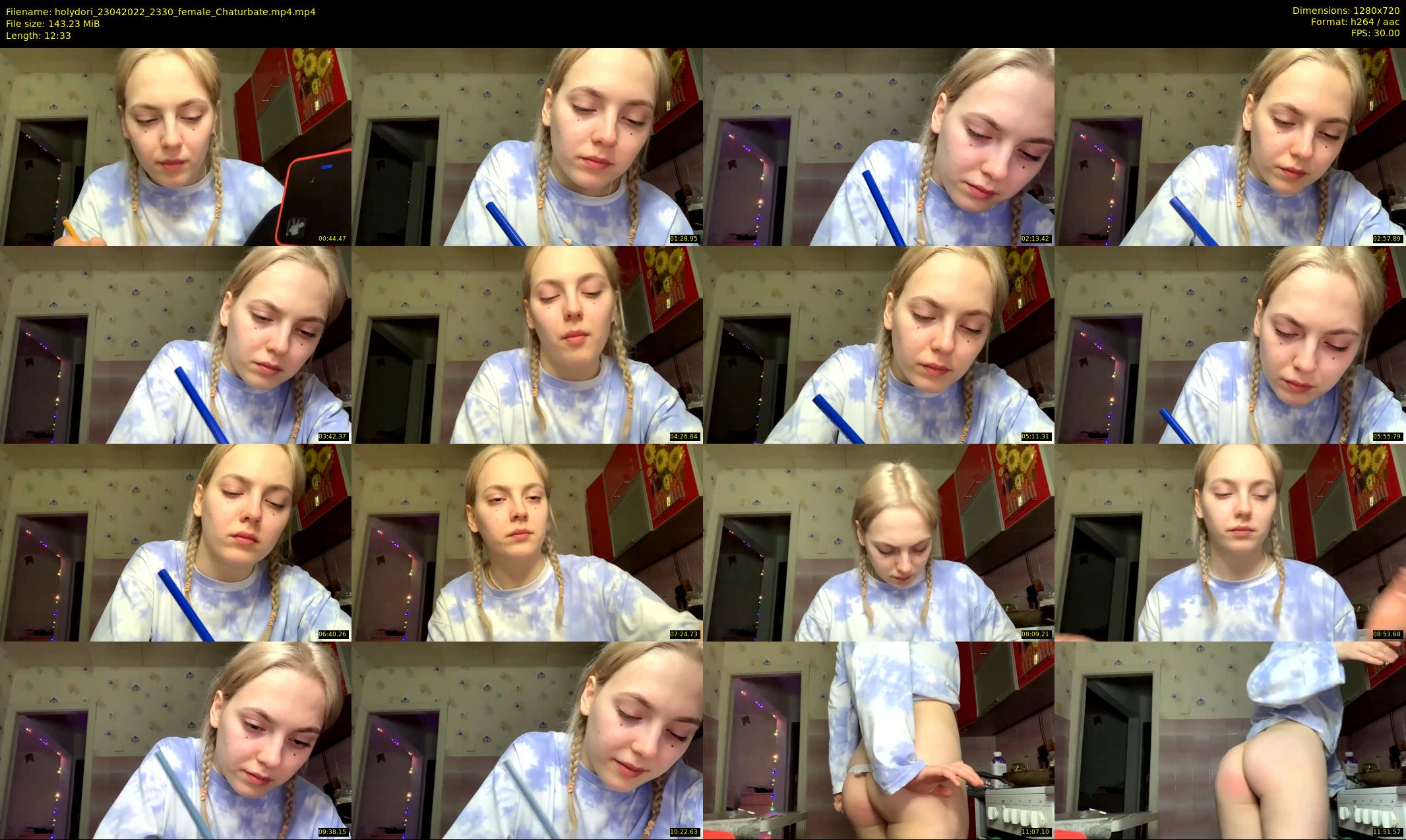 holydori — 13 minute Chaturbate female cam show recording, 720p, Apr 23, 2022