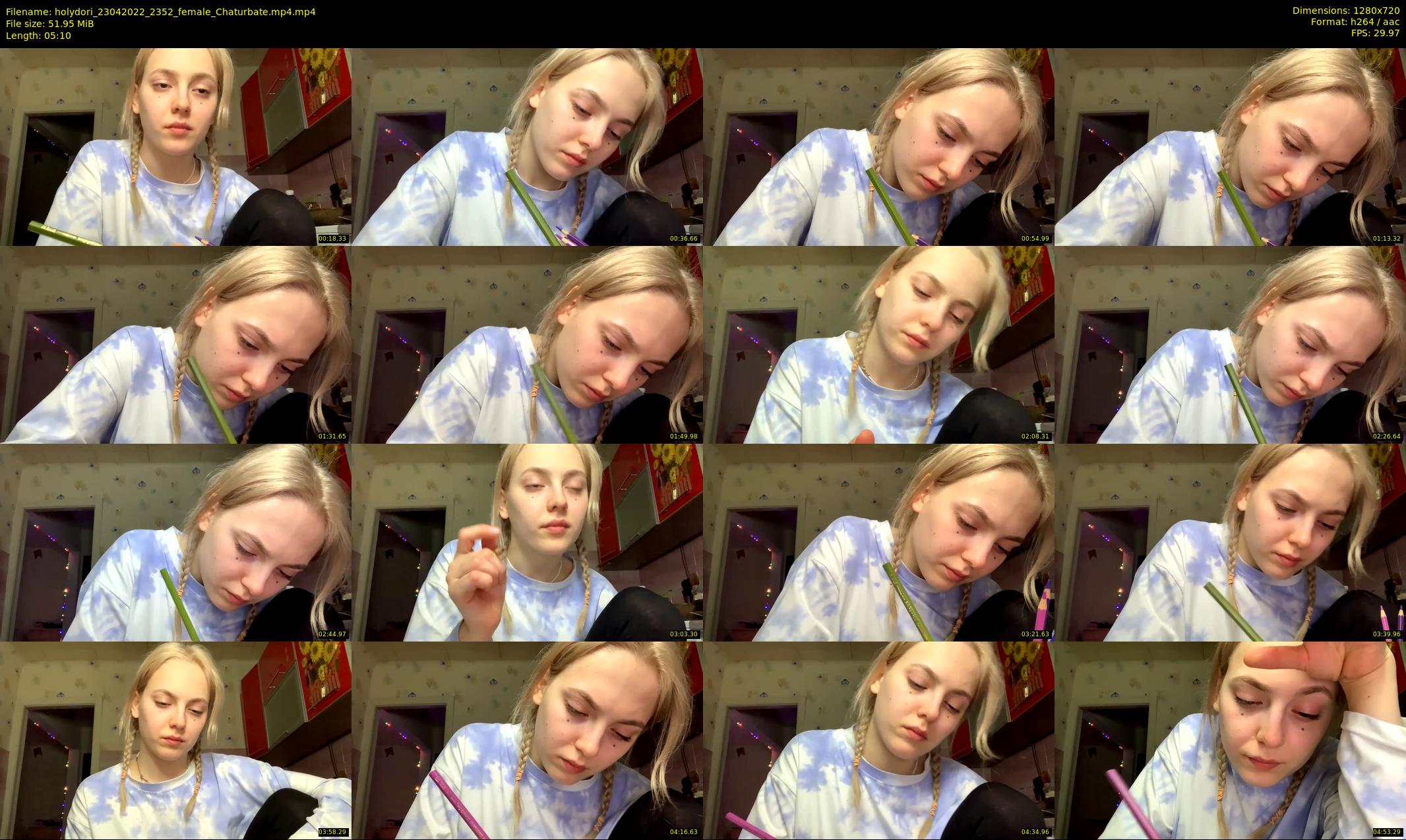 holydori — 6 minute Chaturbate female cam show recording, 720p, Apr 23, 2022