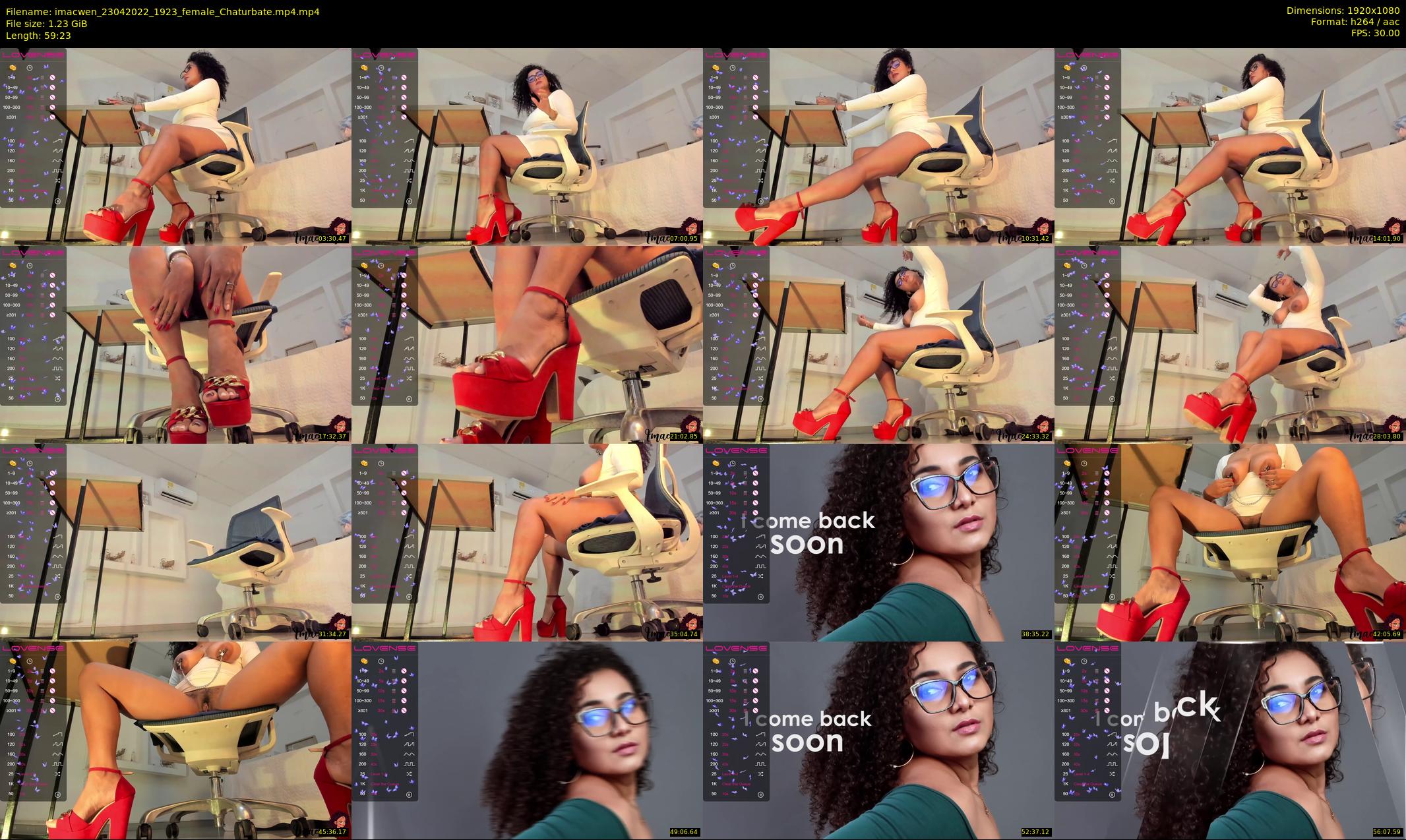 imacwen — 60 minute Chaturbate female cam show recording, 1080p, Apr 23, 2022