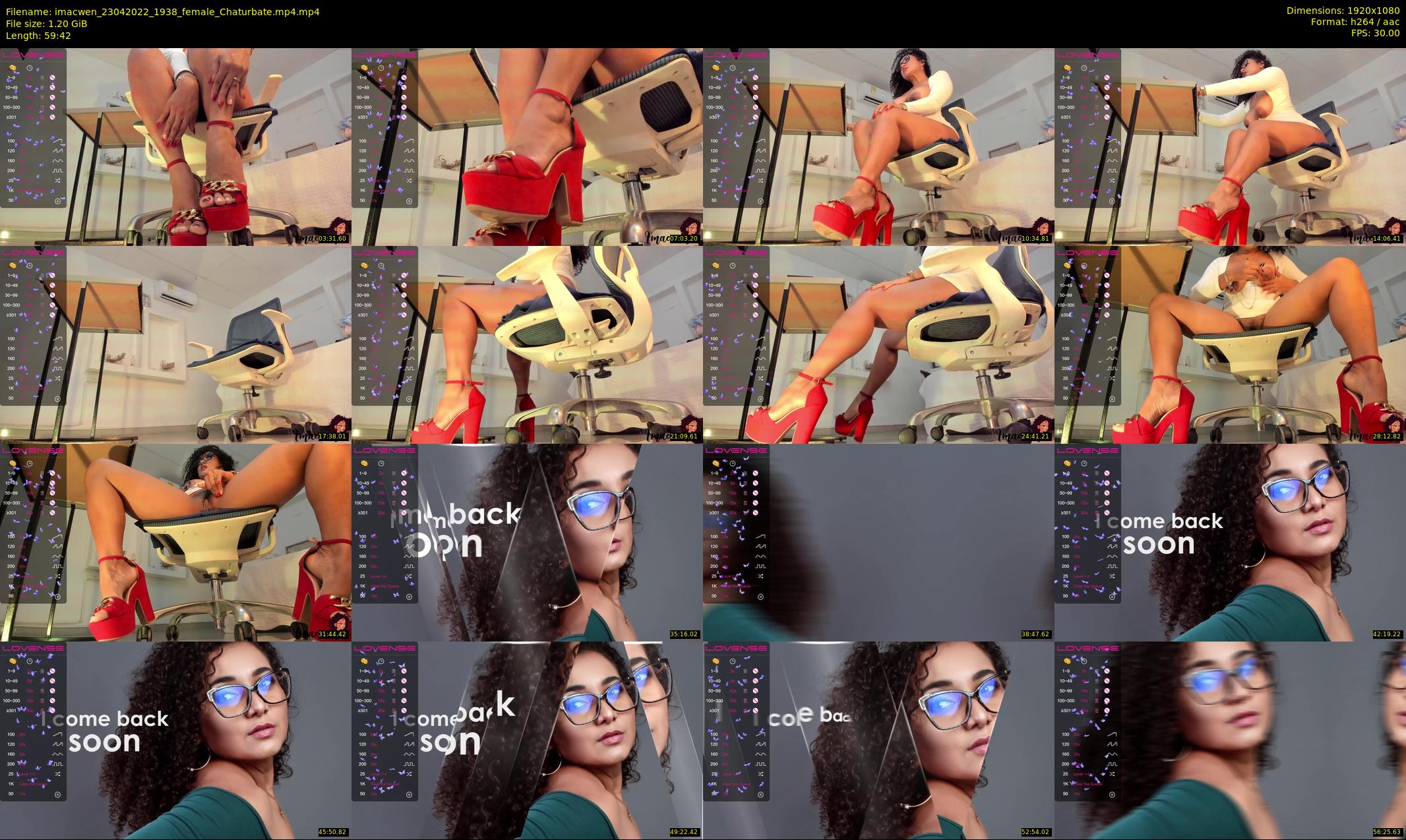 imacwen — 60 minute Chaturbate female cam show recording, 1080p, Apr 23, 2022