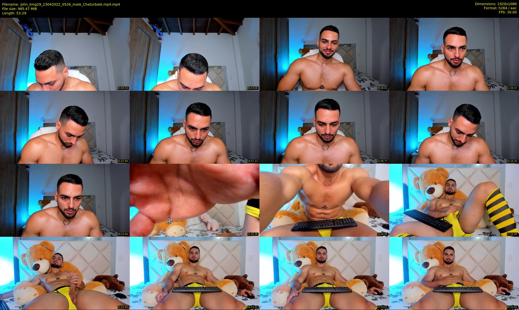 john_king29 — 54 minute Chaturbate male cam show recording, 1080p, Apr 23, 2022