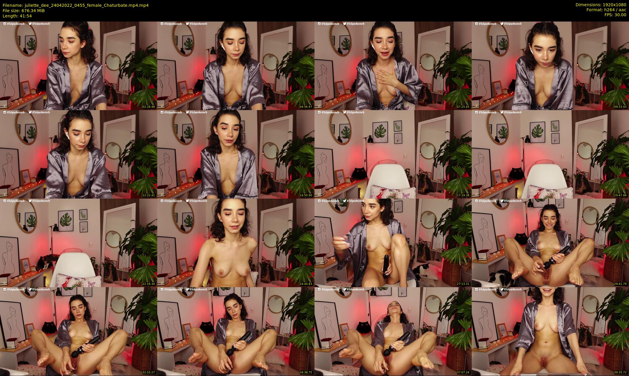 juliette_dee — 42 minute Chaturbate female cam show recording, 1080p, Apr 24, 2022