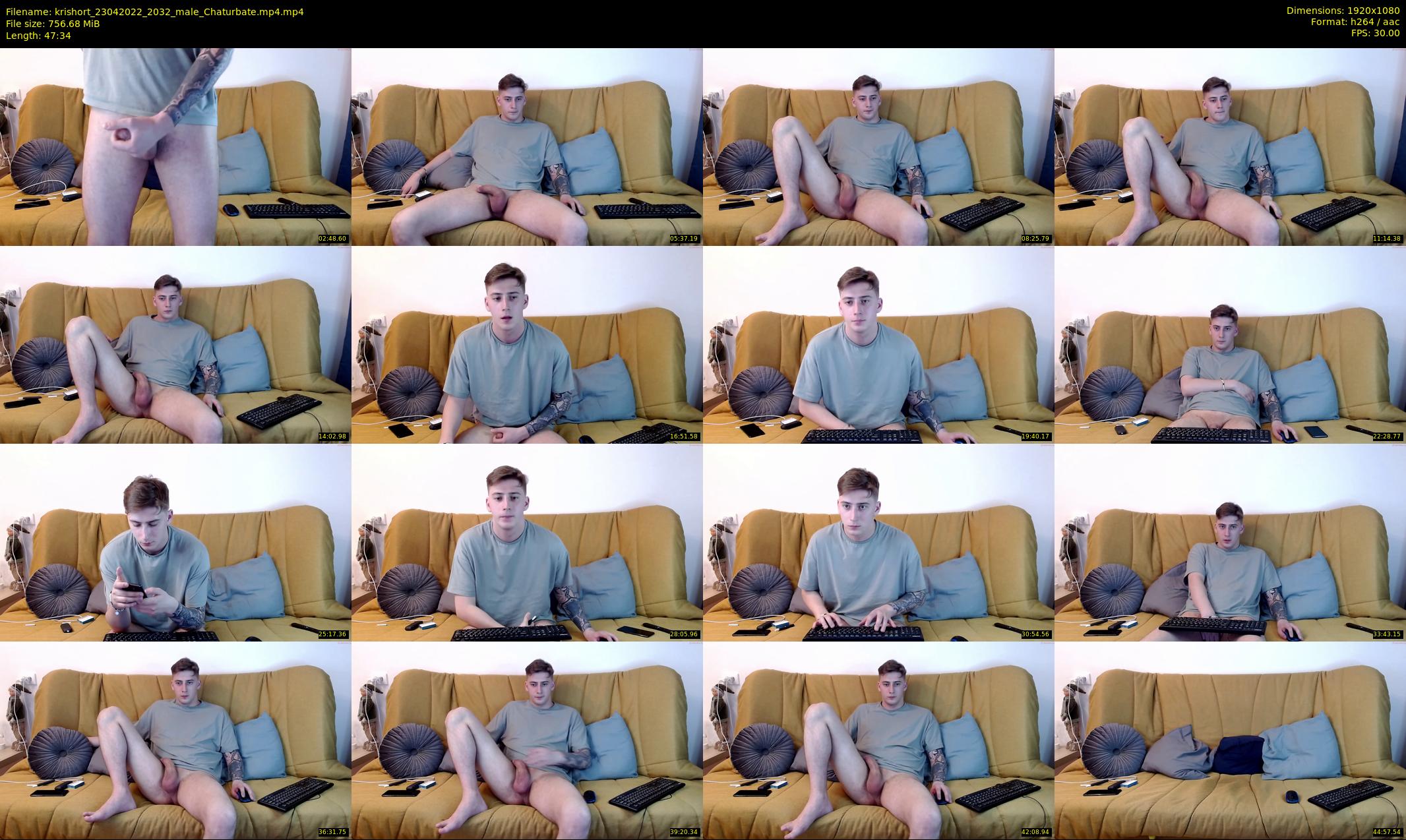 krishort — 48 minute Chaturbate male cam show recording, 1080p, Apr 23, 2022