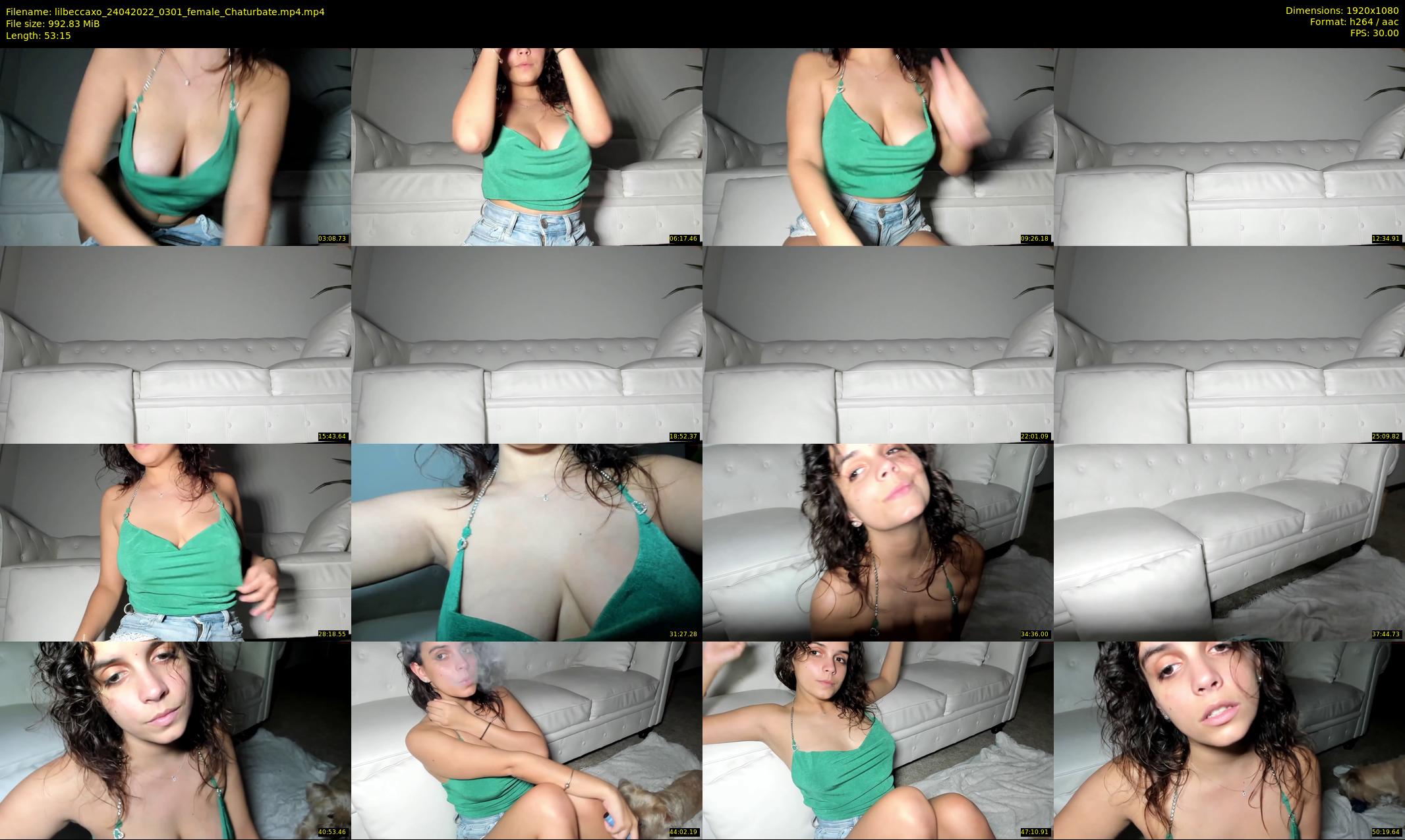 lilbeccaxo — 54 minute Chaturbate female cam show recording, 1080p, Apr 24, 2022
