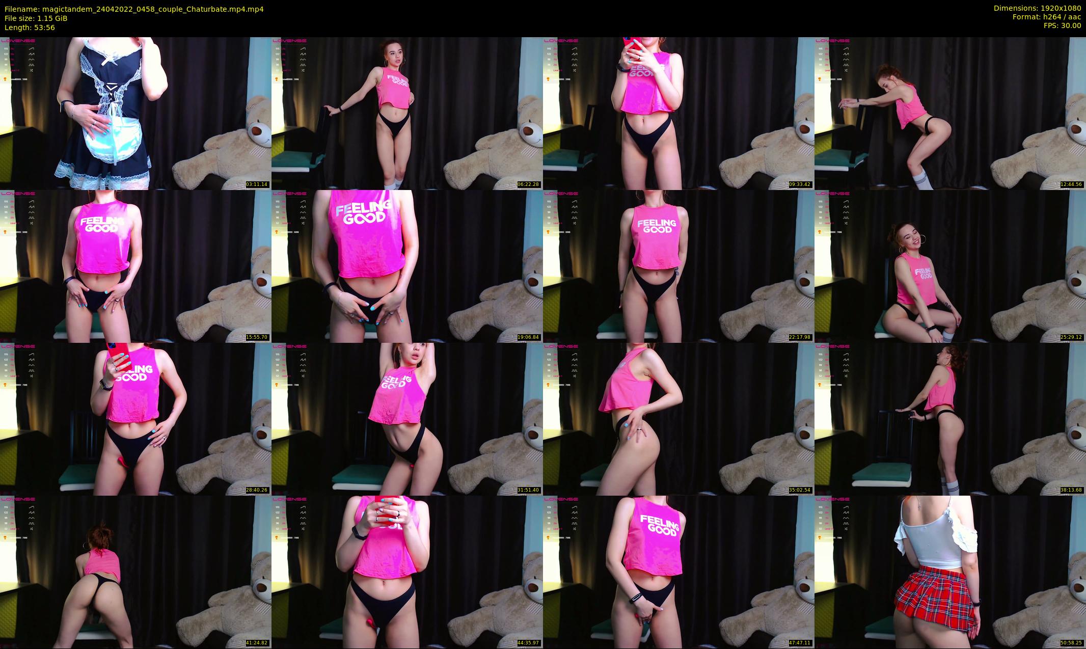 magictandem — 54 minute Chaturbate couple cam show recording, 1080p, Apr 24, 2022