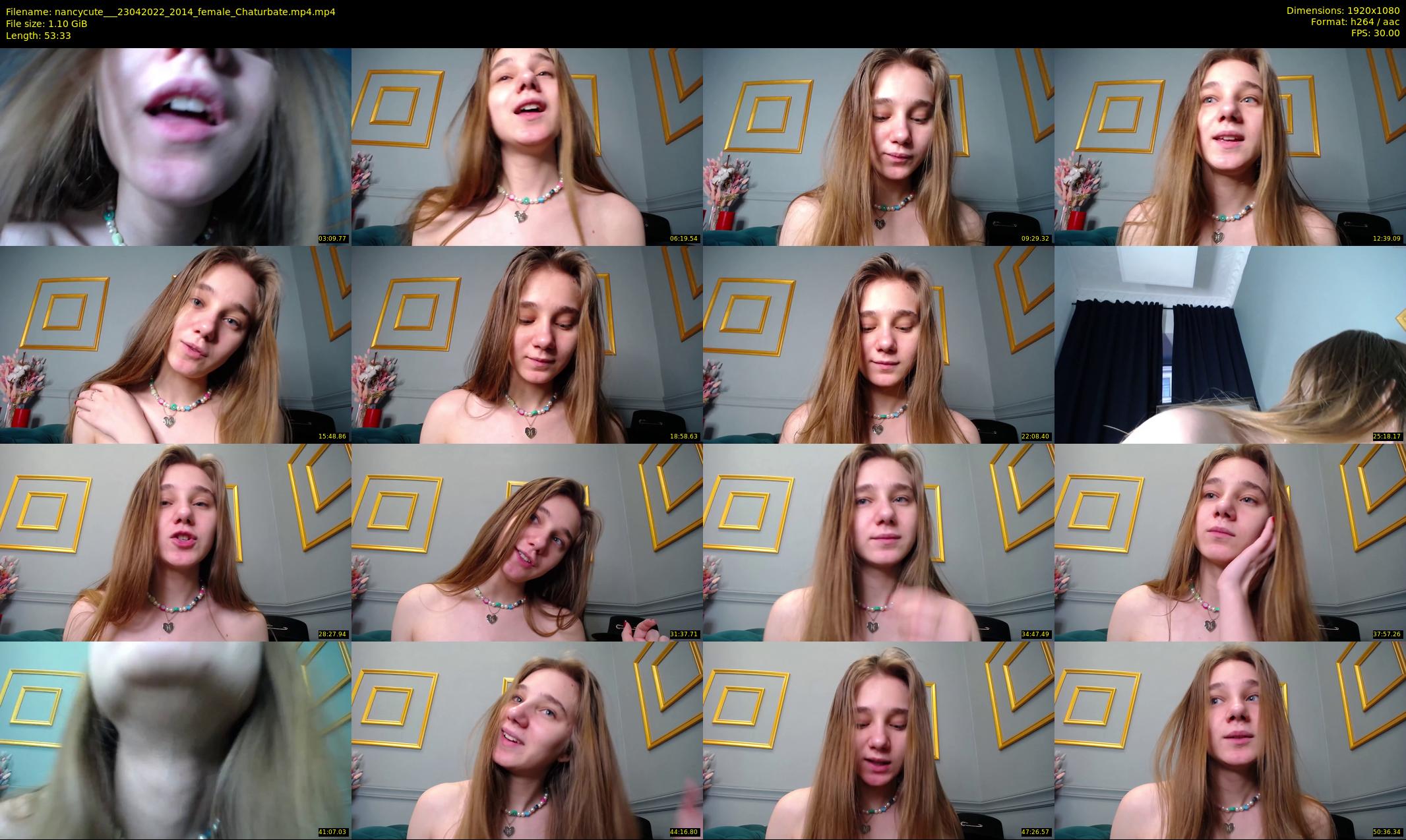 nancycute__ — 54 minute Chaturbate female cam show recording, 1080p, Apr 23, 2022