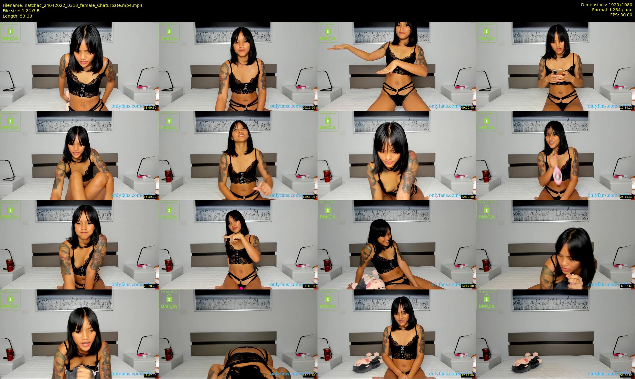 natchac — 54 minute Chaturbate female cam show recording, 1080p, Apr 24, 2022