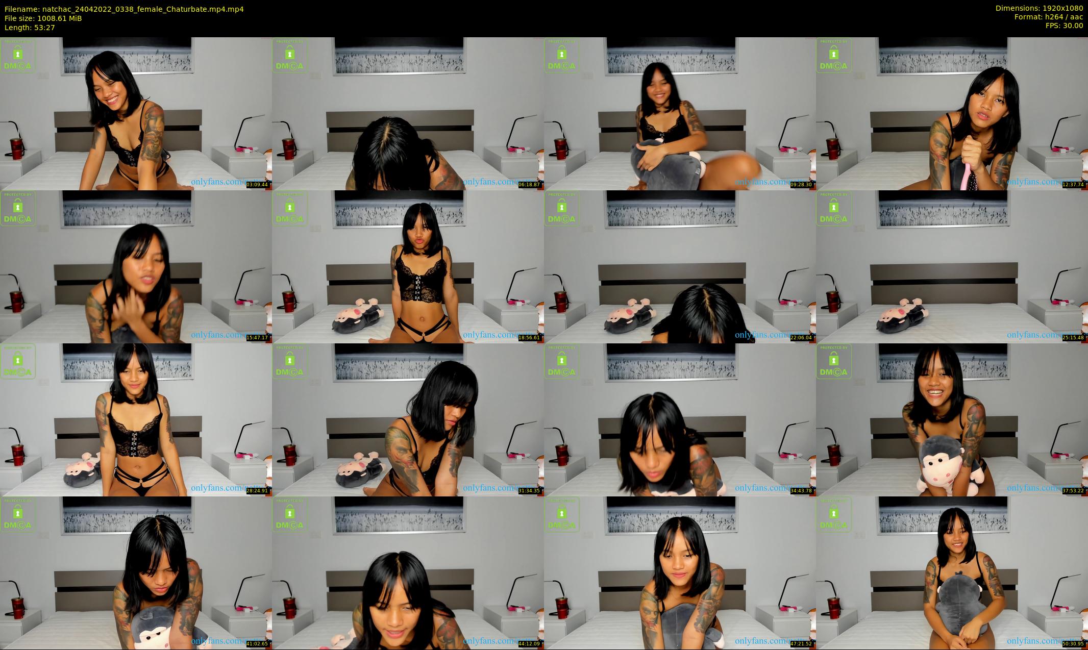 natchac — 54 minute Chaturbate female cam show recording, 1080p, Apr 24, 2022