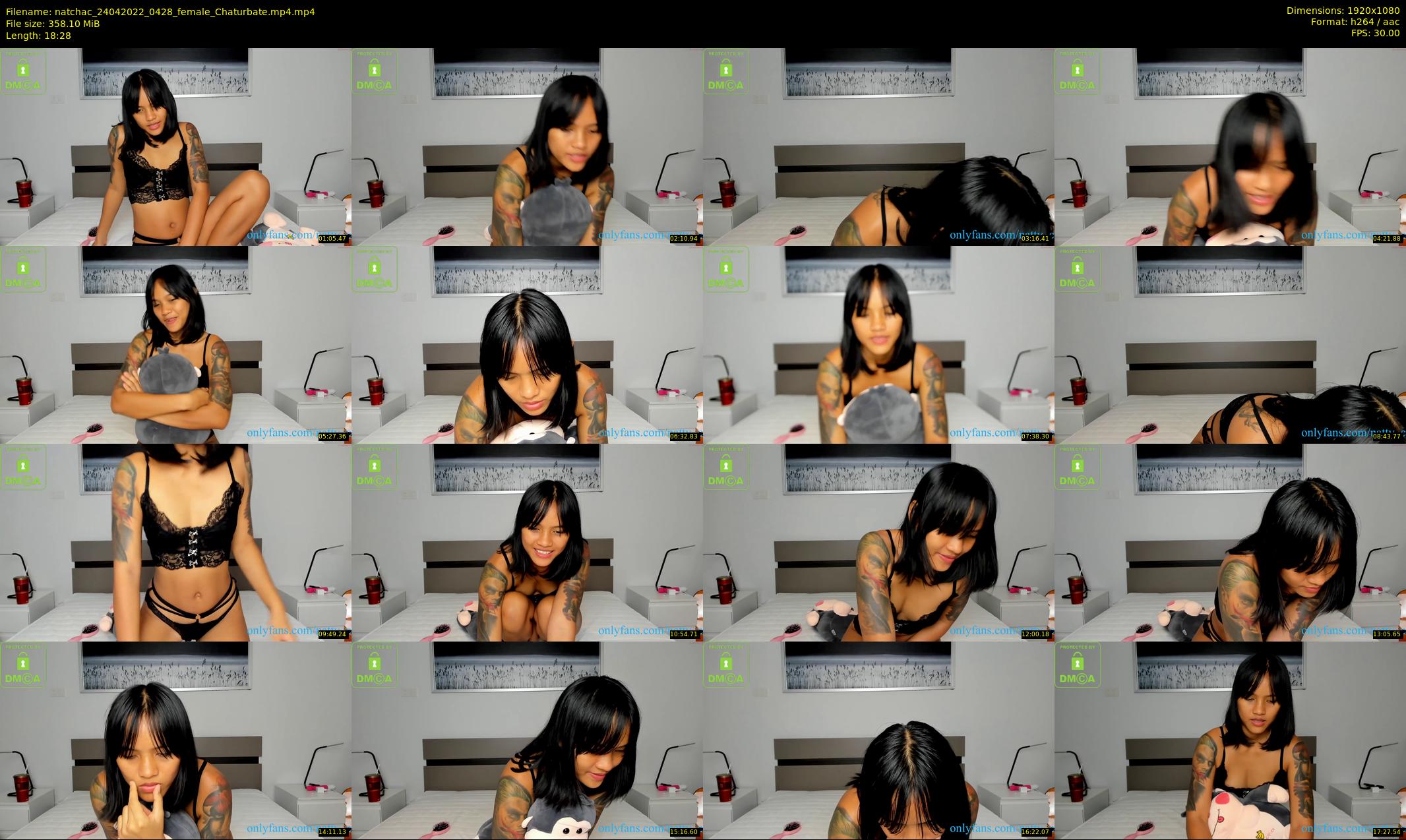 natchac — 19 minute Chaturbate female cam show recording, 1080p, Apr 24, 2022