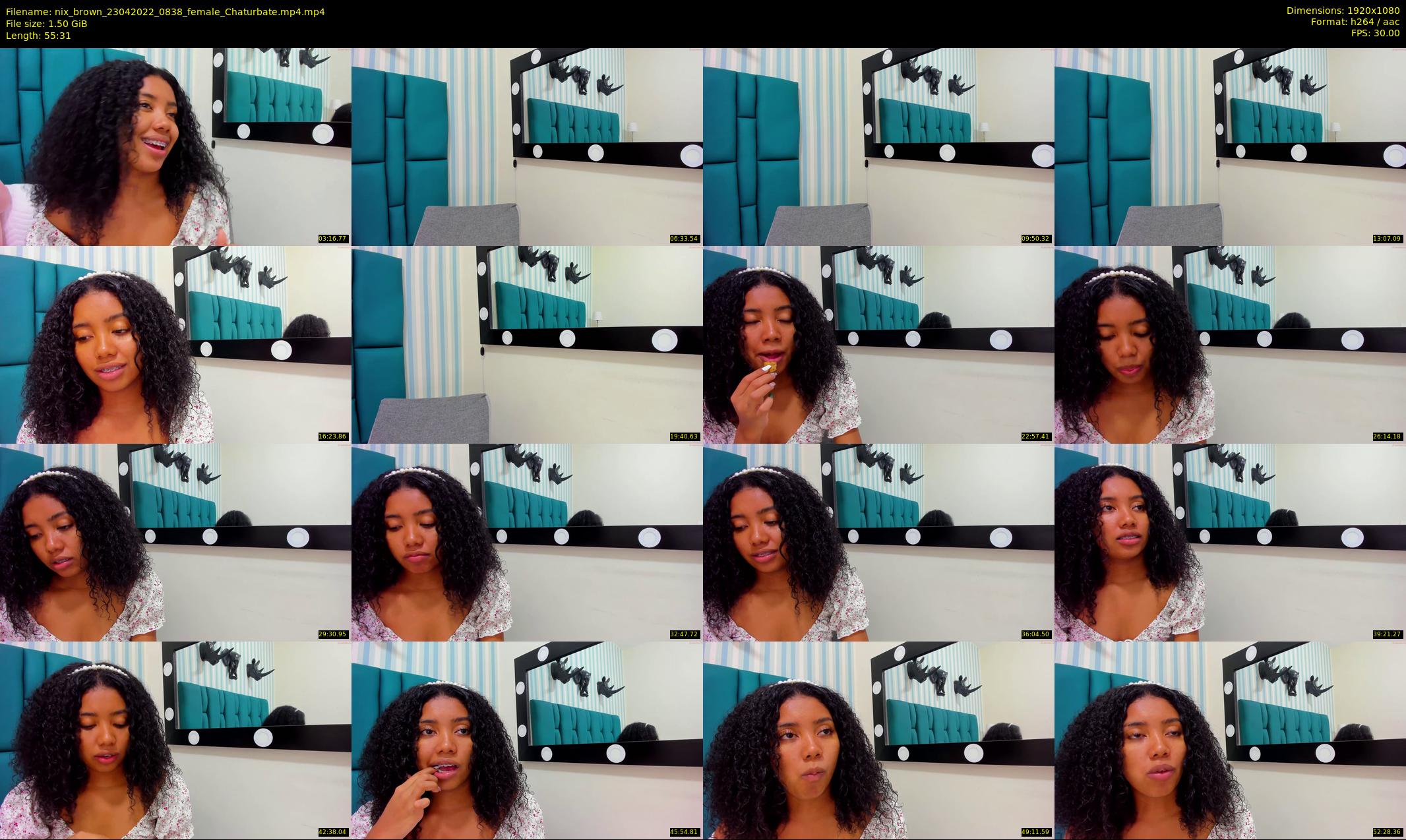 nix_brown — 56 minute Chaturbate female cam show recording, 1080p, Apr 23, 2022
