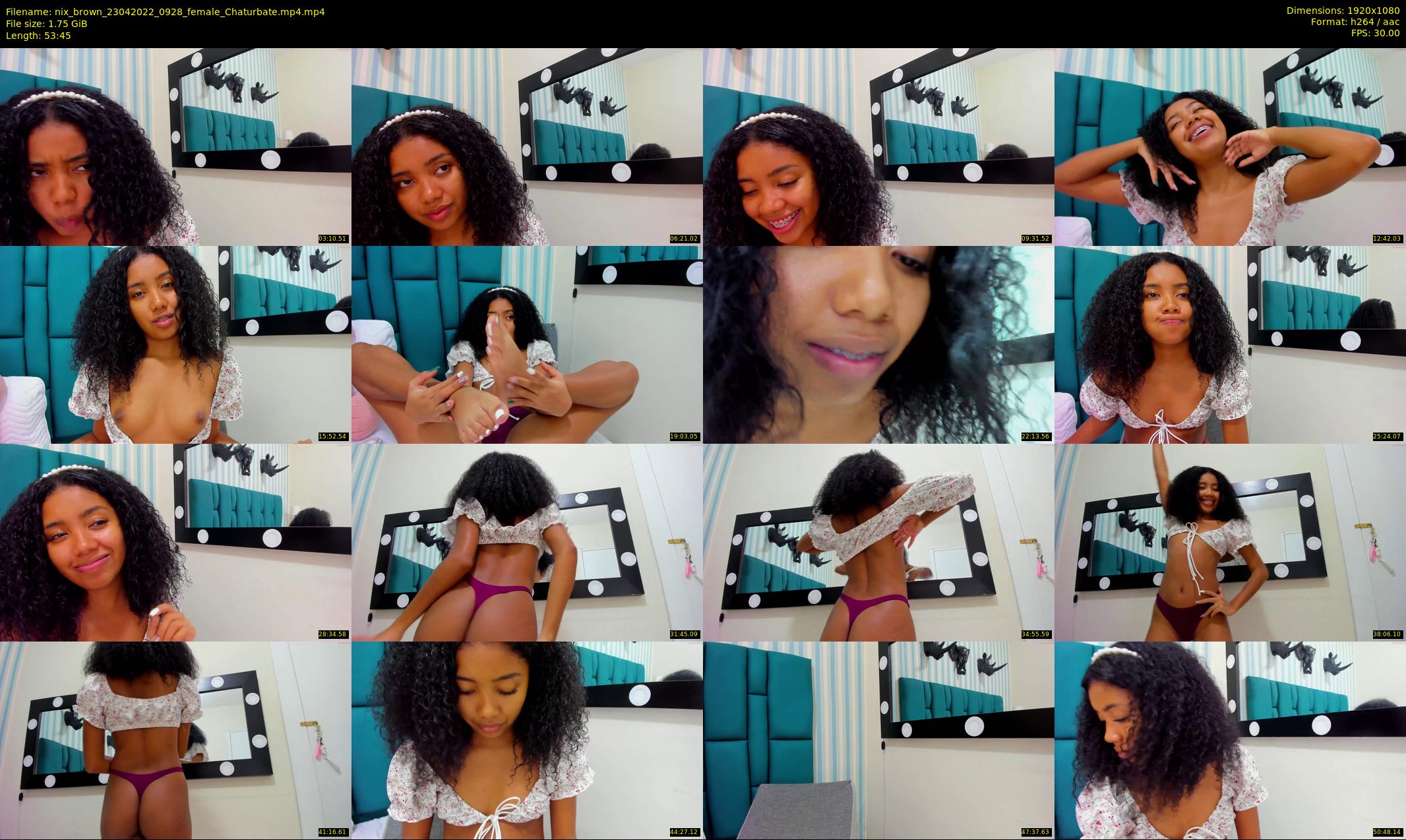 nix_brown — 54 minute Chaturbate female cam show recording, 1080p, Apr 23, 2022