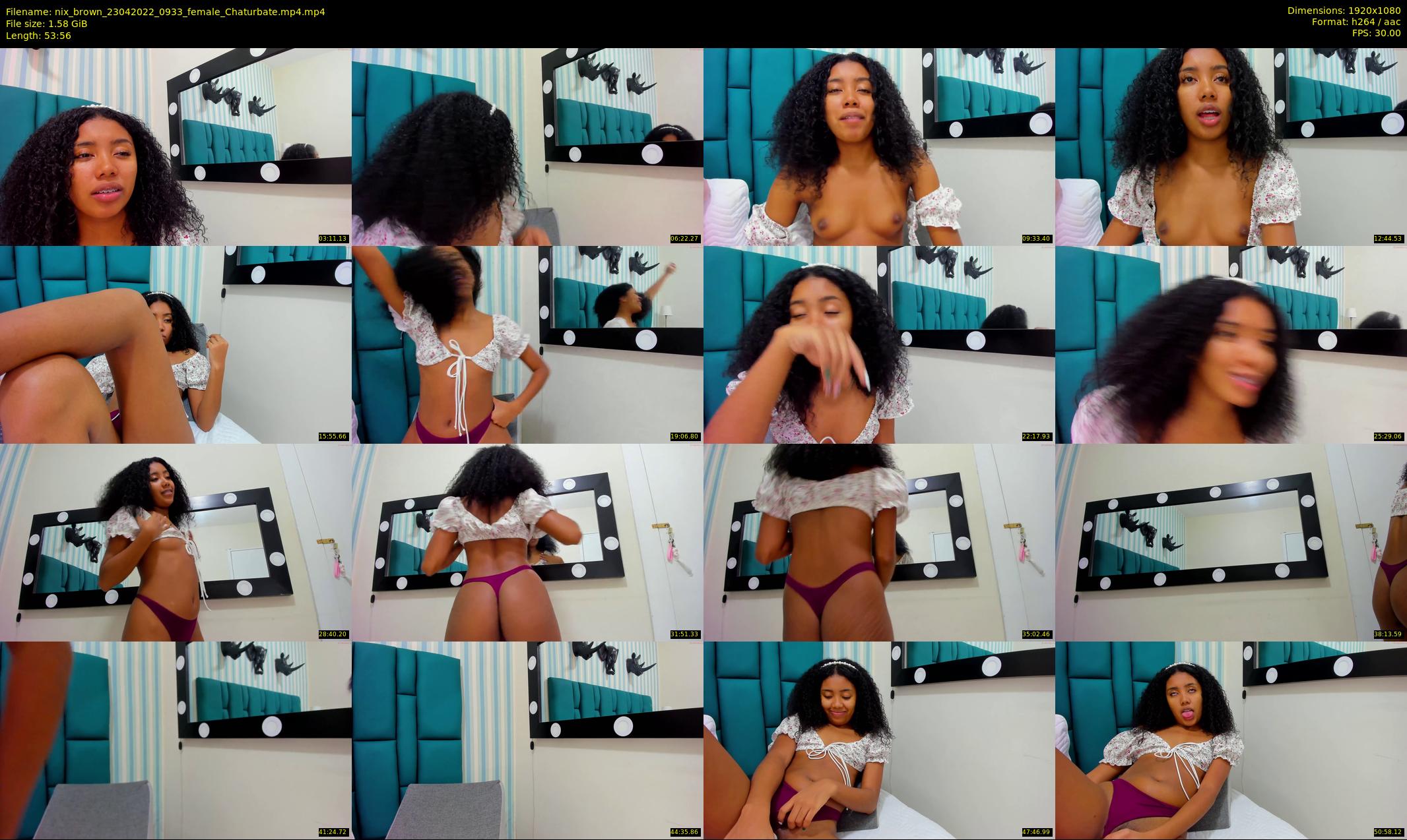 nix_brown — 54 minute Chaturbate female cam show recording, 1080p, Apr 23, 2022