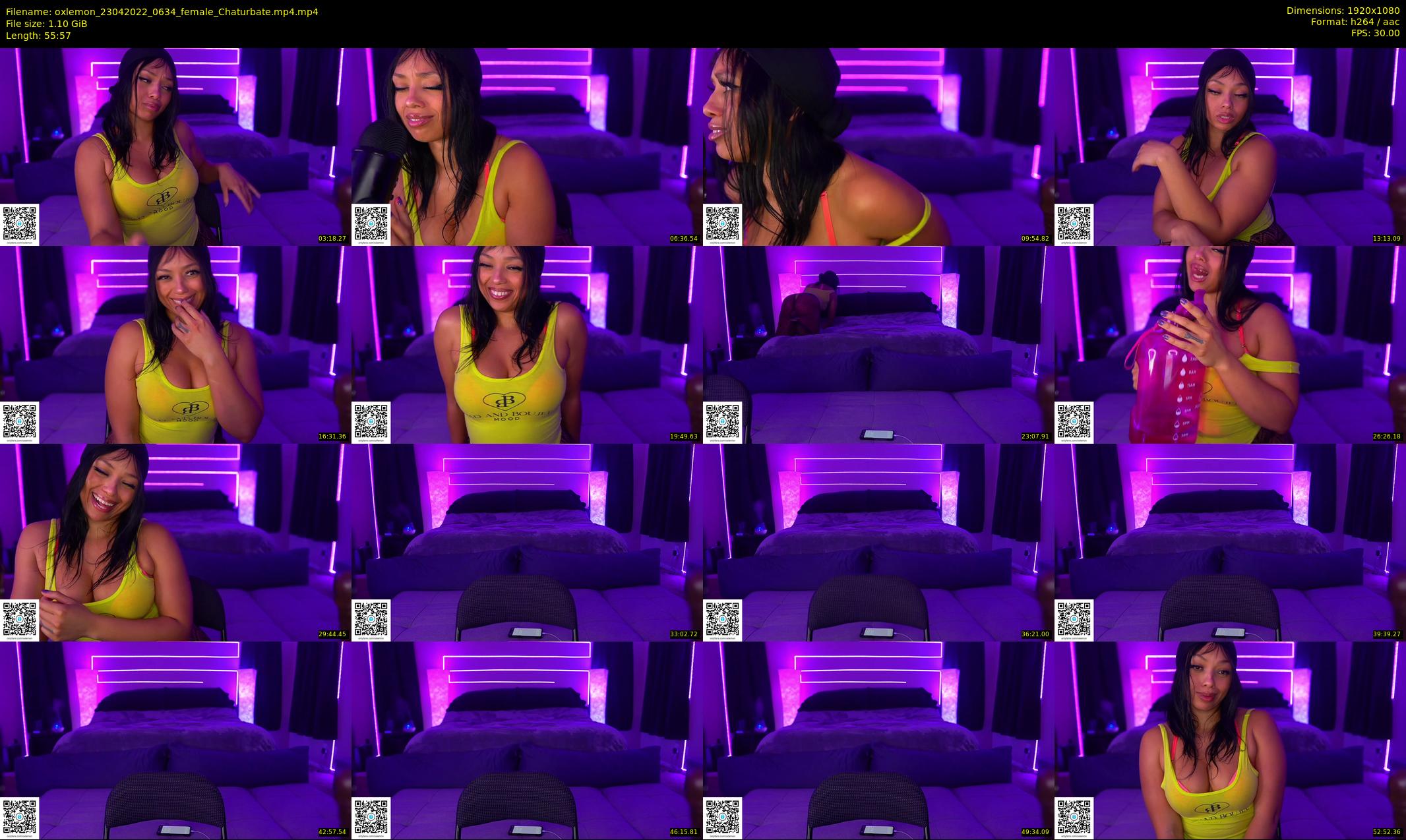 oxlemon — 56 minute Chaturbate female cam show recording, 1080p, Apr 23, 2022