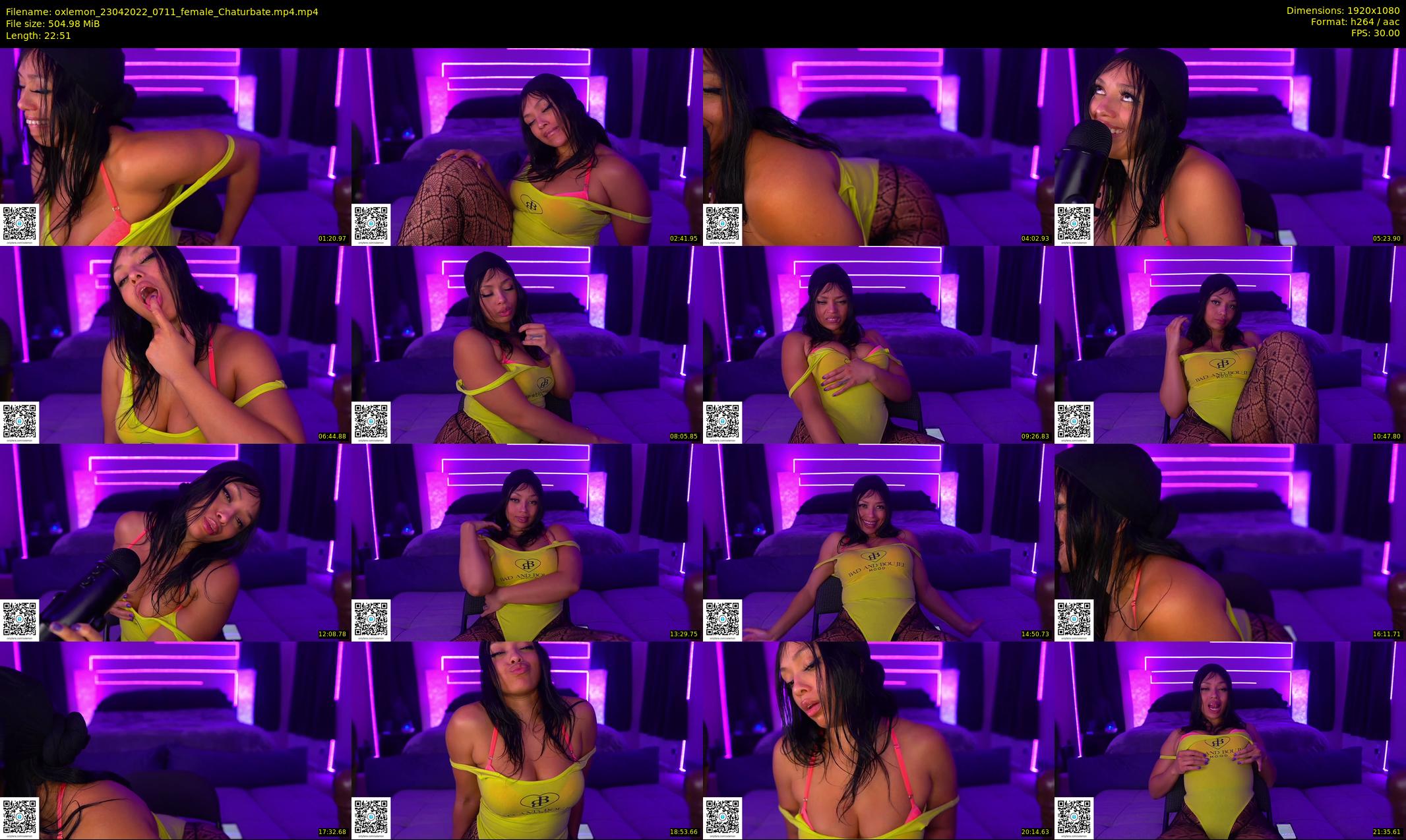 oxlemon — 23 minute Chaturbate female cam show recording, 1080p, Apr 23, 2022