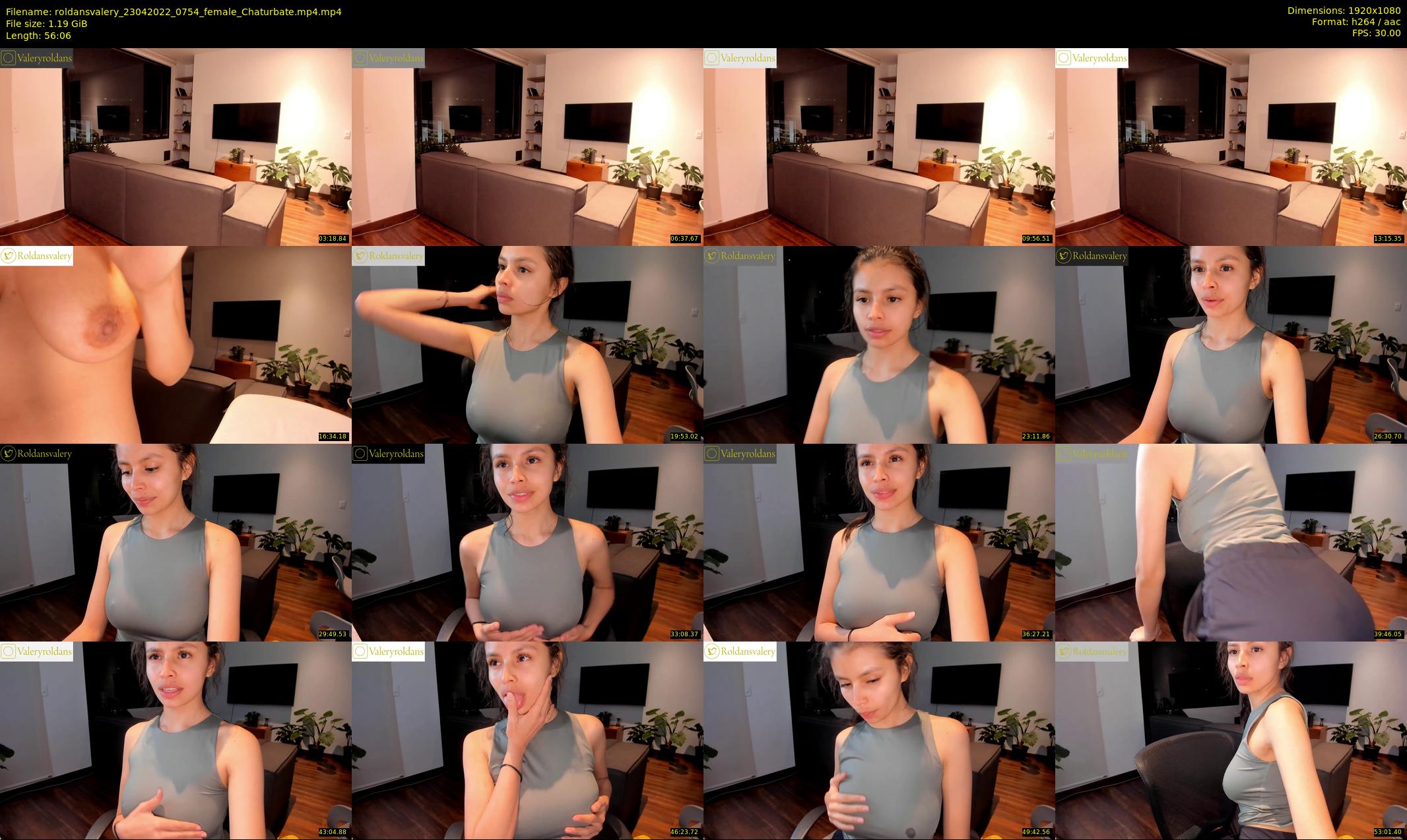 roldansvalery — 57 minute Chaturbate female cam show recording, 1080p, Apr 23, 2022