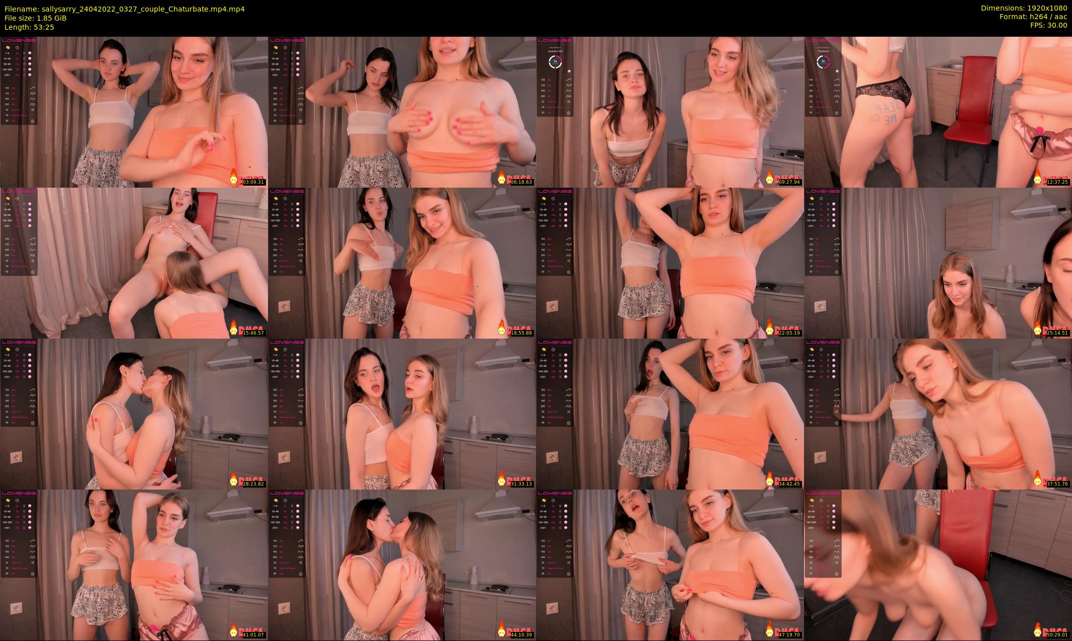 sallysarry — 54 minute Chaturbate couple cam show recording, 1080p, Apr 24, 2022