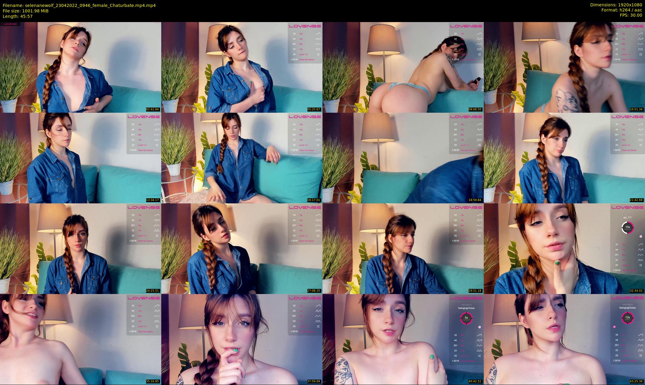 selenanewolf — 46 minute Chaturbate couple cam show recording, 1080p, Apr 23, 2022