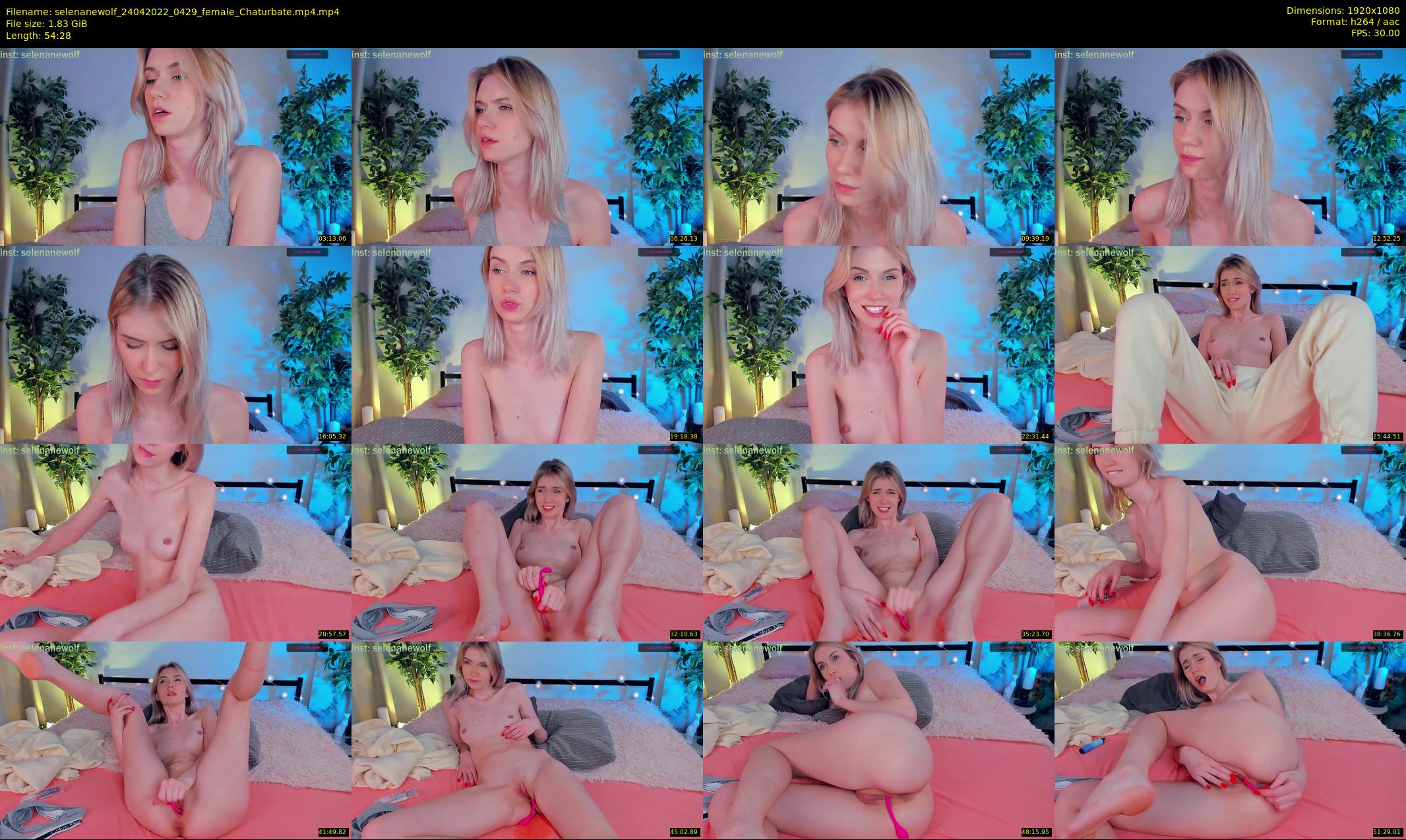 selenanewolf — 55 minute Chaturbate couple cam show recording, 1080p, Apr 24, 2022