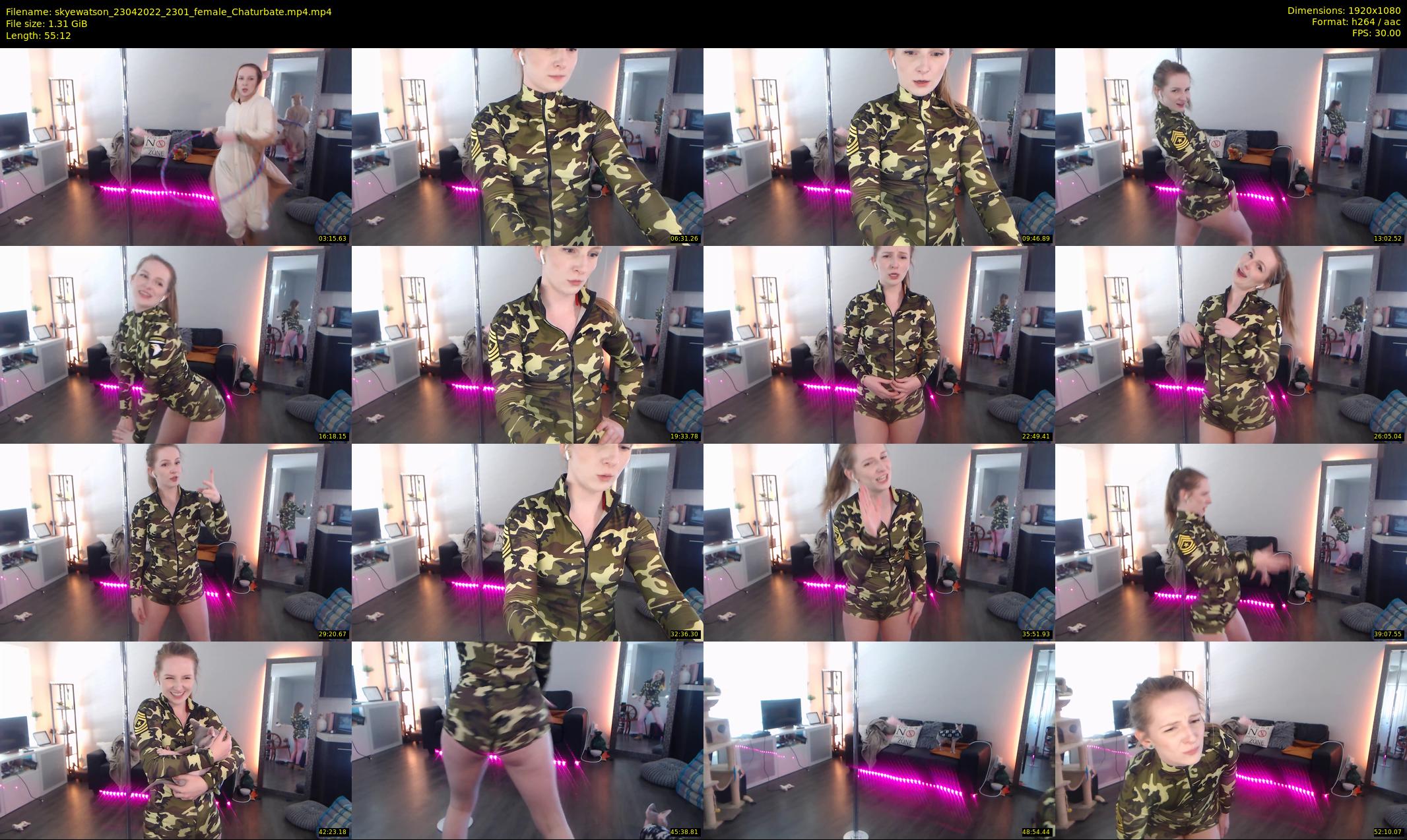 skyewatson — 56 minute Chaturbate female cam show recording, 1080p, Apr 23, 2022