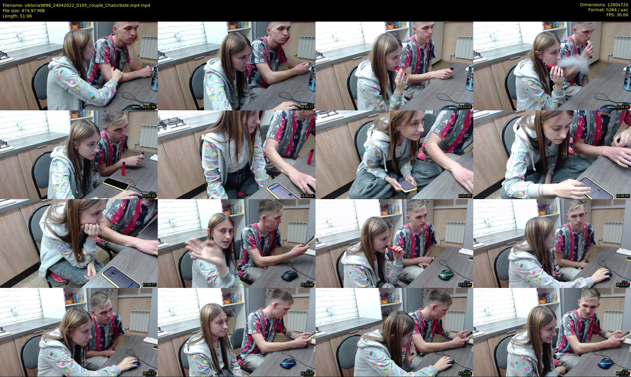 viktoria9898 — 52 minute Chaturbate couple cam show recording, 720p, Apr 24, 2022