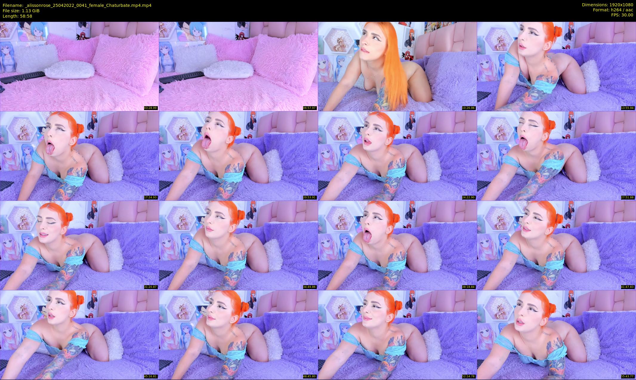 _alissonrose — 59 minute Chaturbate female cam show recording, 1080p, Apr 25, 2022