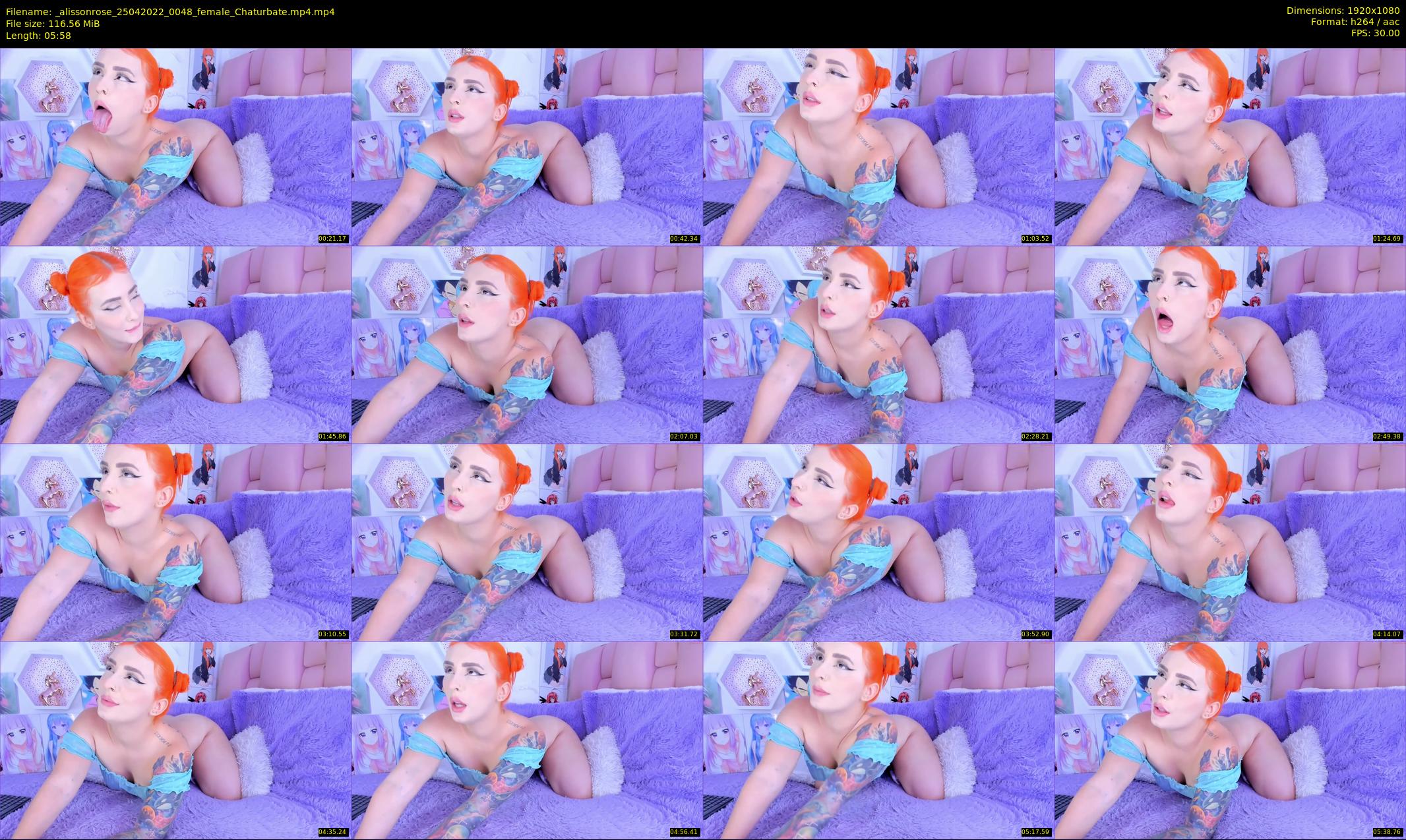 _alissonrose — 6 minute Chaturbate female cam show recording, 1080p, Apr 25, 2022