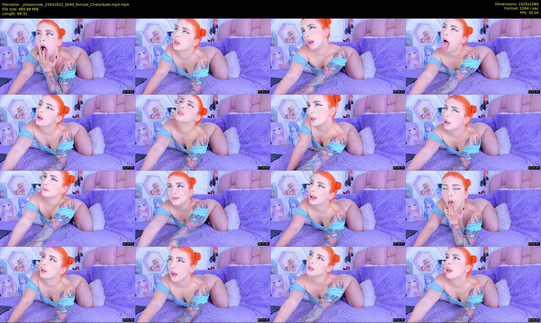 _alissonrose — 50 minute Chaturbate female cam show recording, 1080p, Apr 25, 2022