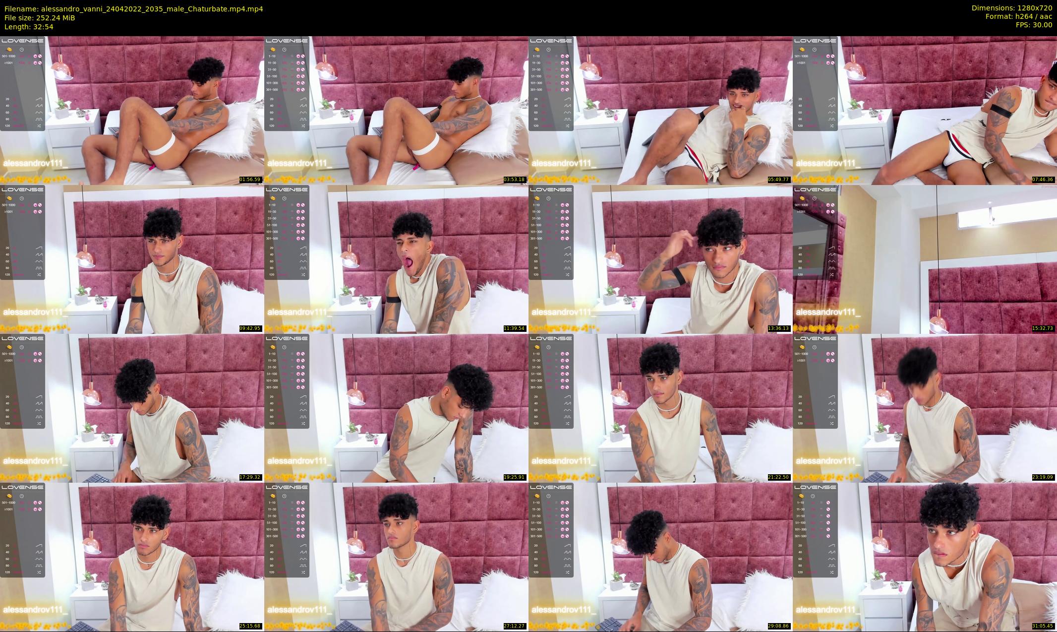 alessandro_vanni — 33 minute Chaturbate male cam show recording, 720p, Apr 24, 2022