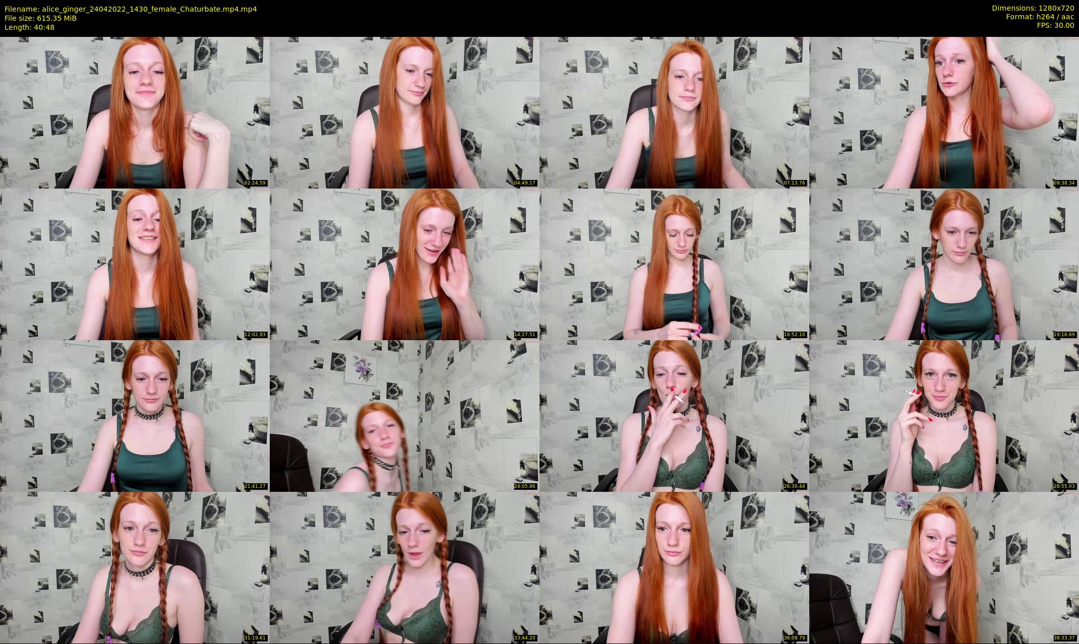 alice_ginger — 41 minute Chaturbate female cam show recording, 720p, Apr 24, 2022
