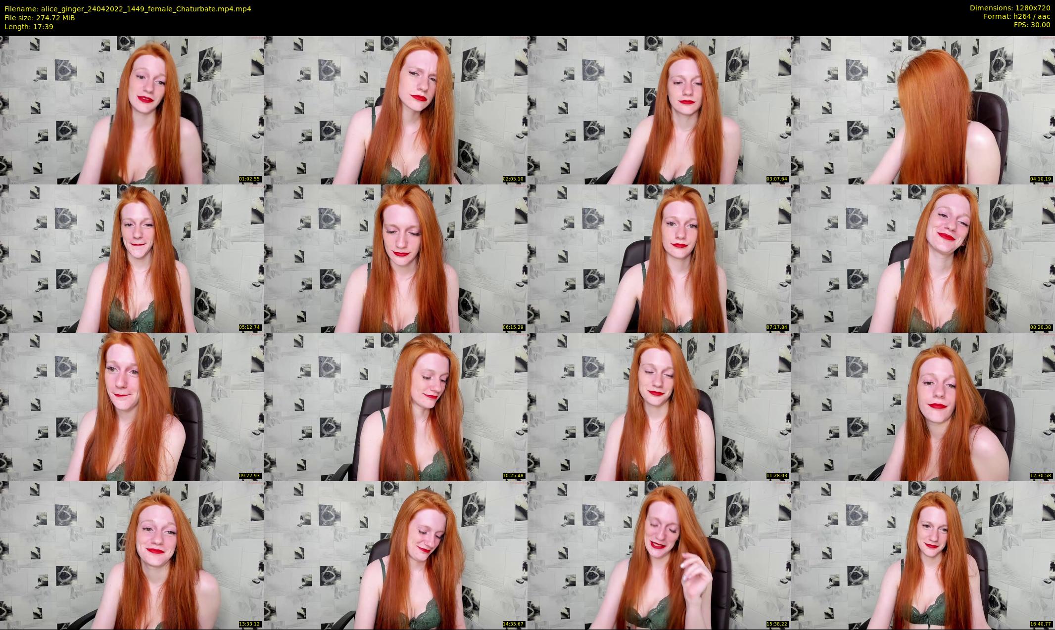 alice_ginger — 18 minute Chaturbate female cam show recording, 720p, Apr 24, 2022