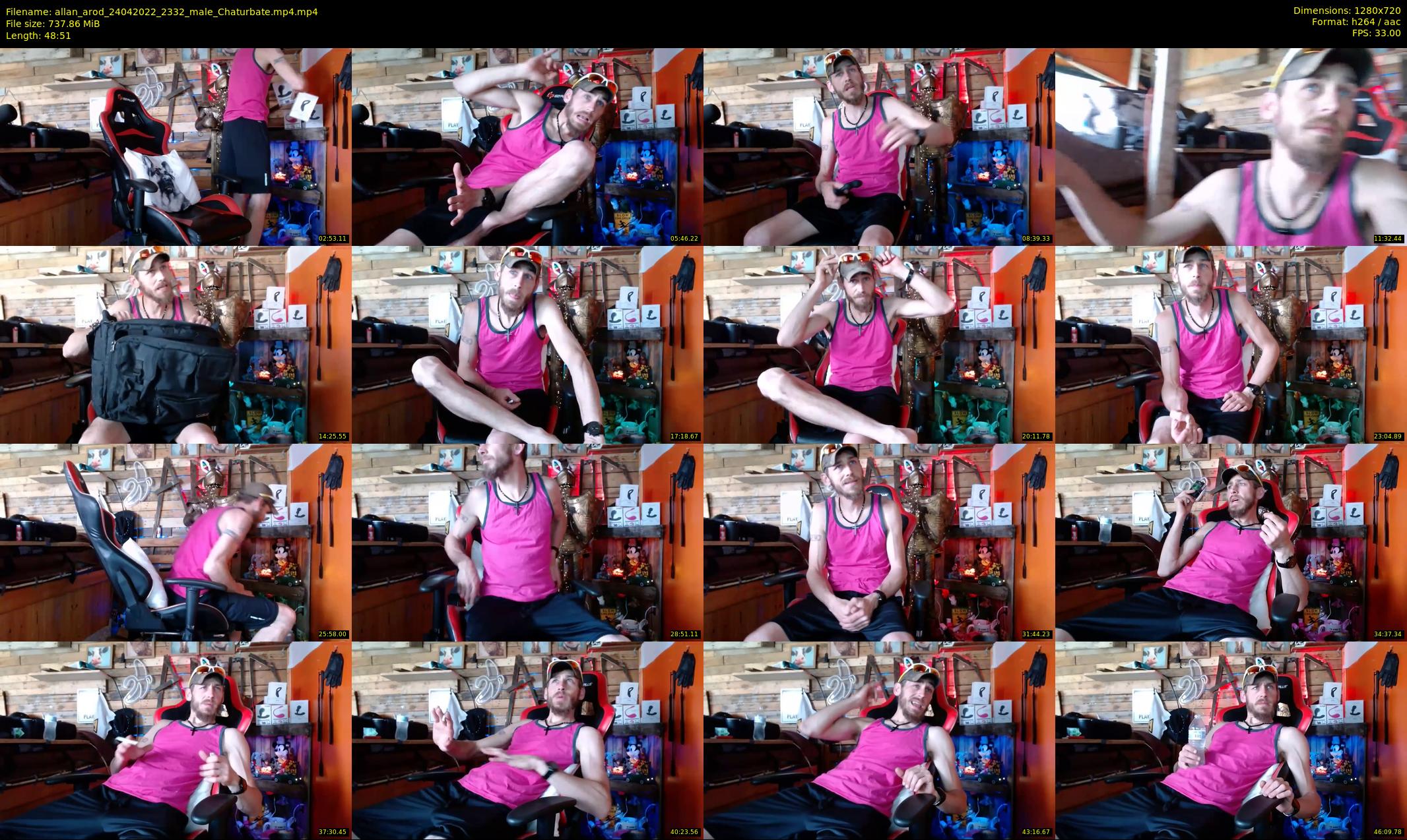 allan_arod — 49 minute Chaturbate male cam show recording, 720p, Apr 24, 2022