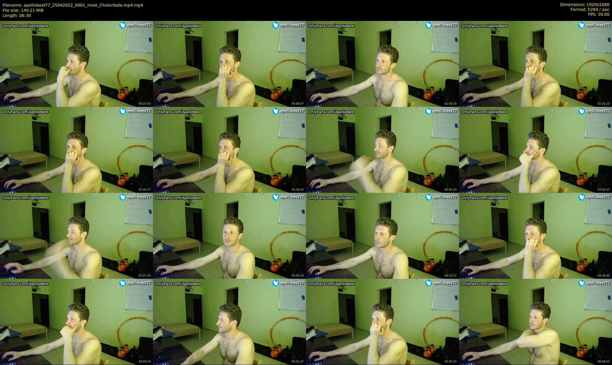 apollobest77 — 7 minute Chaturbate male cam show recording, 1080p, Apr 25, 2022