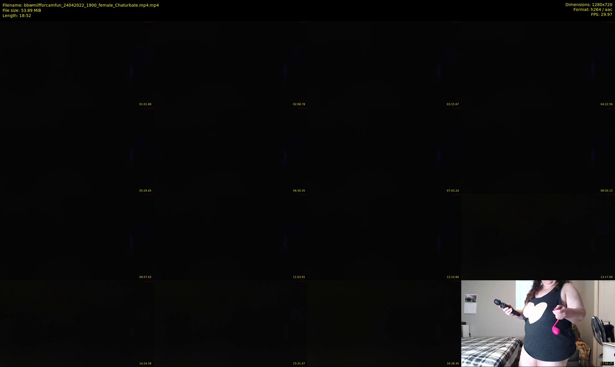 bbwmilfforcamfun — 19 minute Chaturbate female cam show recording, 720p, Apr 24, 2022
