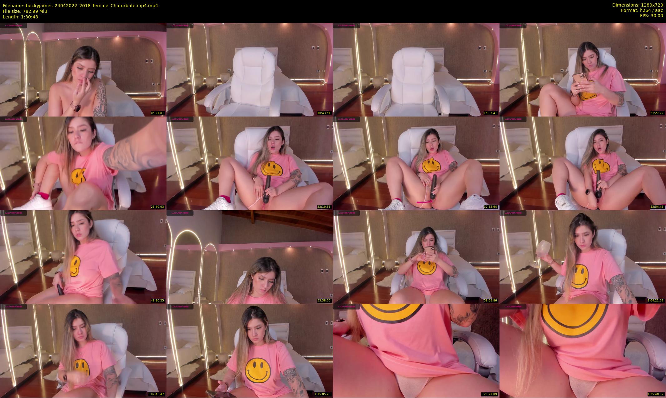 beckyjames — 91 minute Chaturbate female cam show recording, 720p, Apr 24, 2022