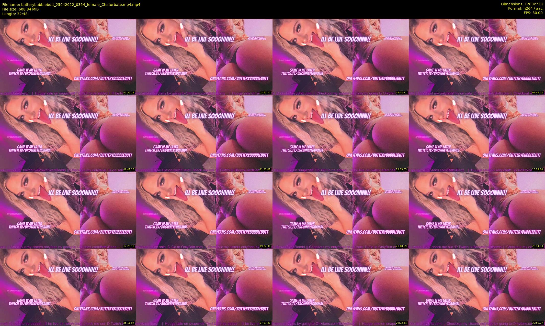 butterybubblebutt — 33 minute Chaturbate couple cam show recording, 720p, Apr 25, 2022