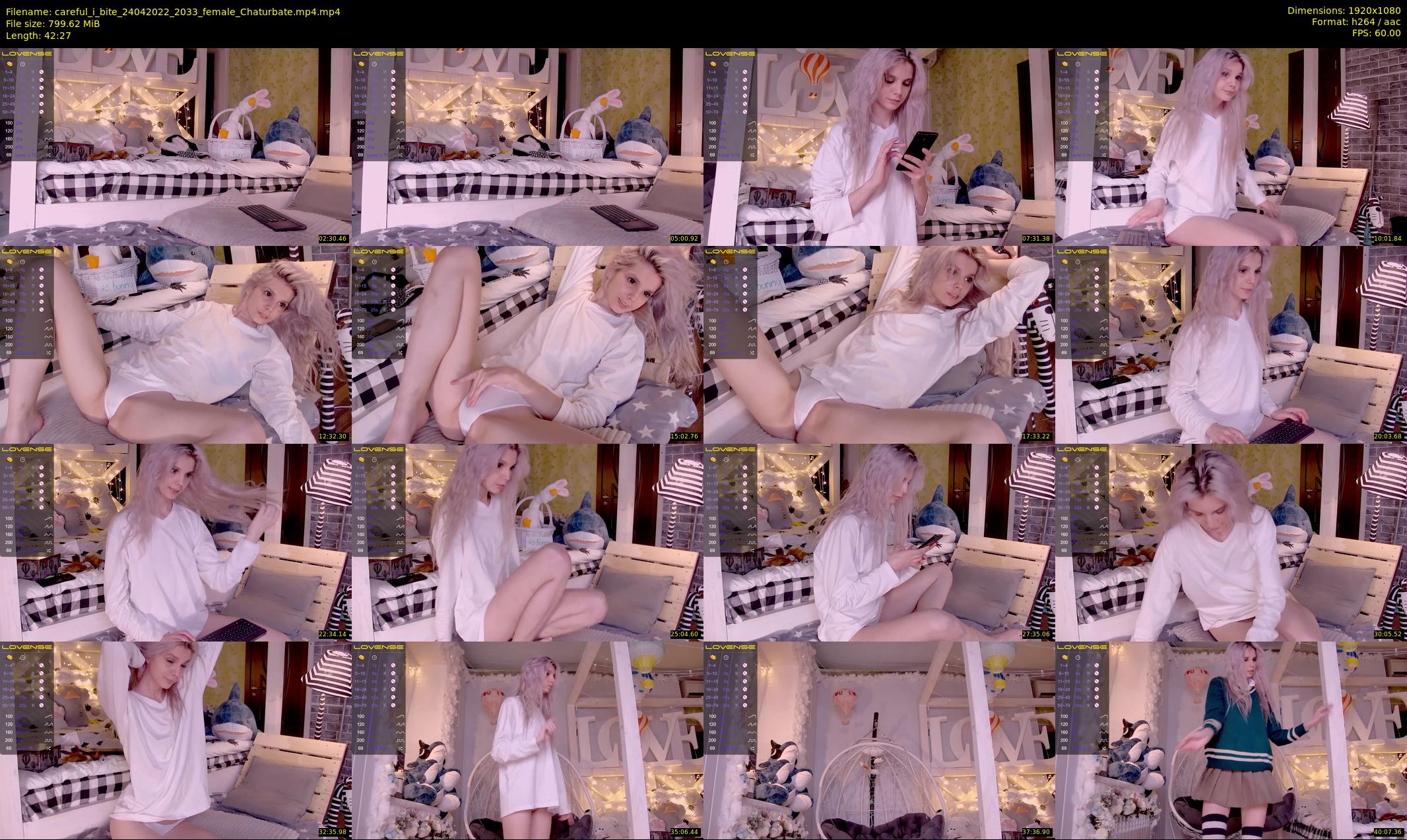 careful_i_bite — 43 minute Chaturbate female cam show recording, 1080p, Apr 24, 2022