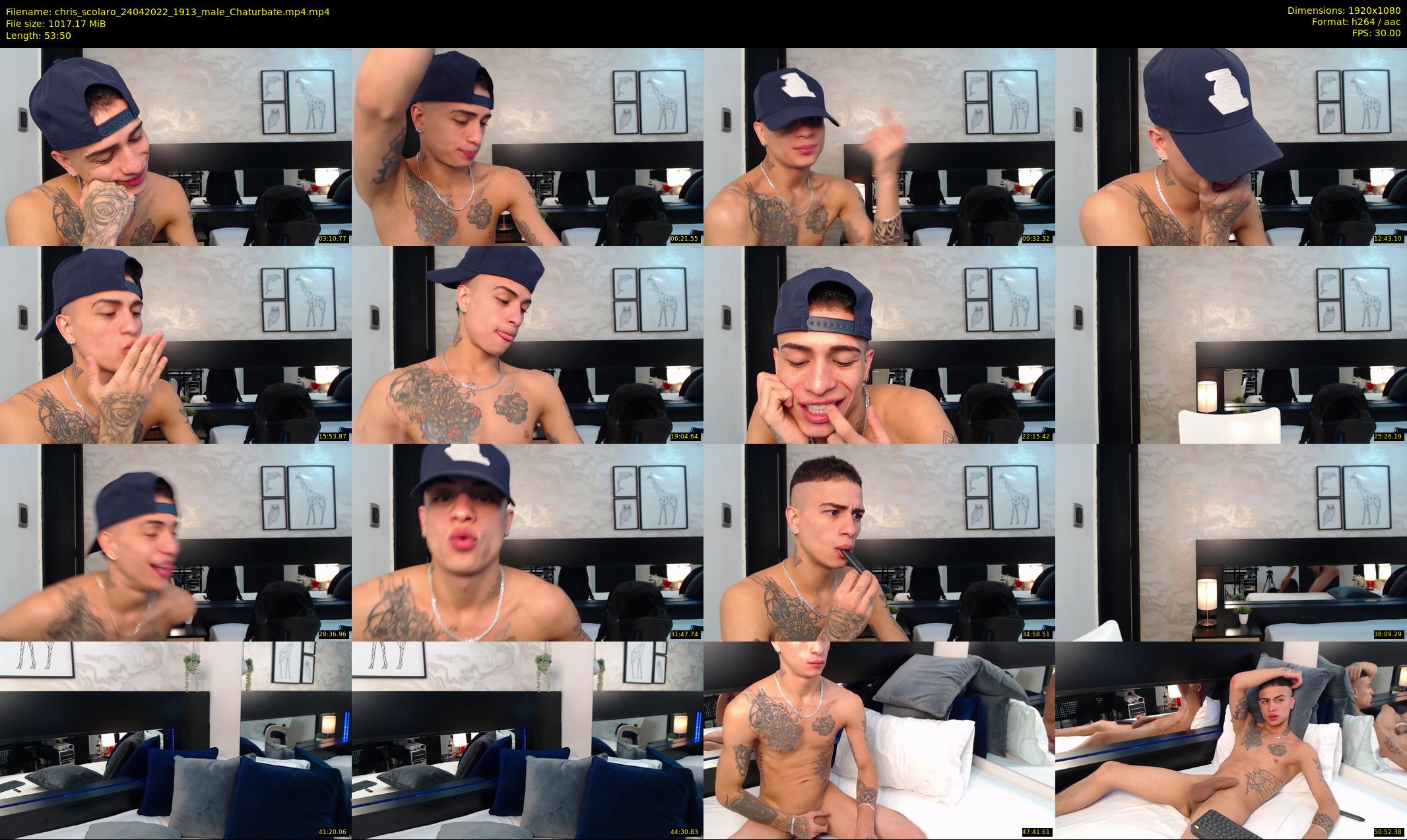 chris_scolaro — 54 minute Chaturbate male cam show recording, 1080p, Apr 24, 2022