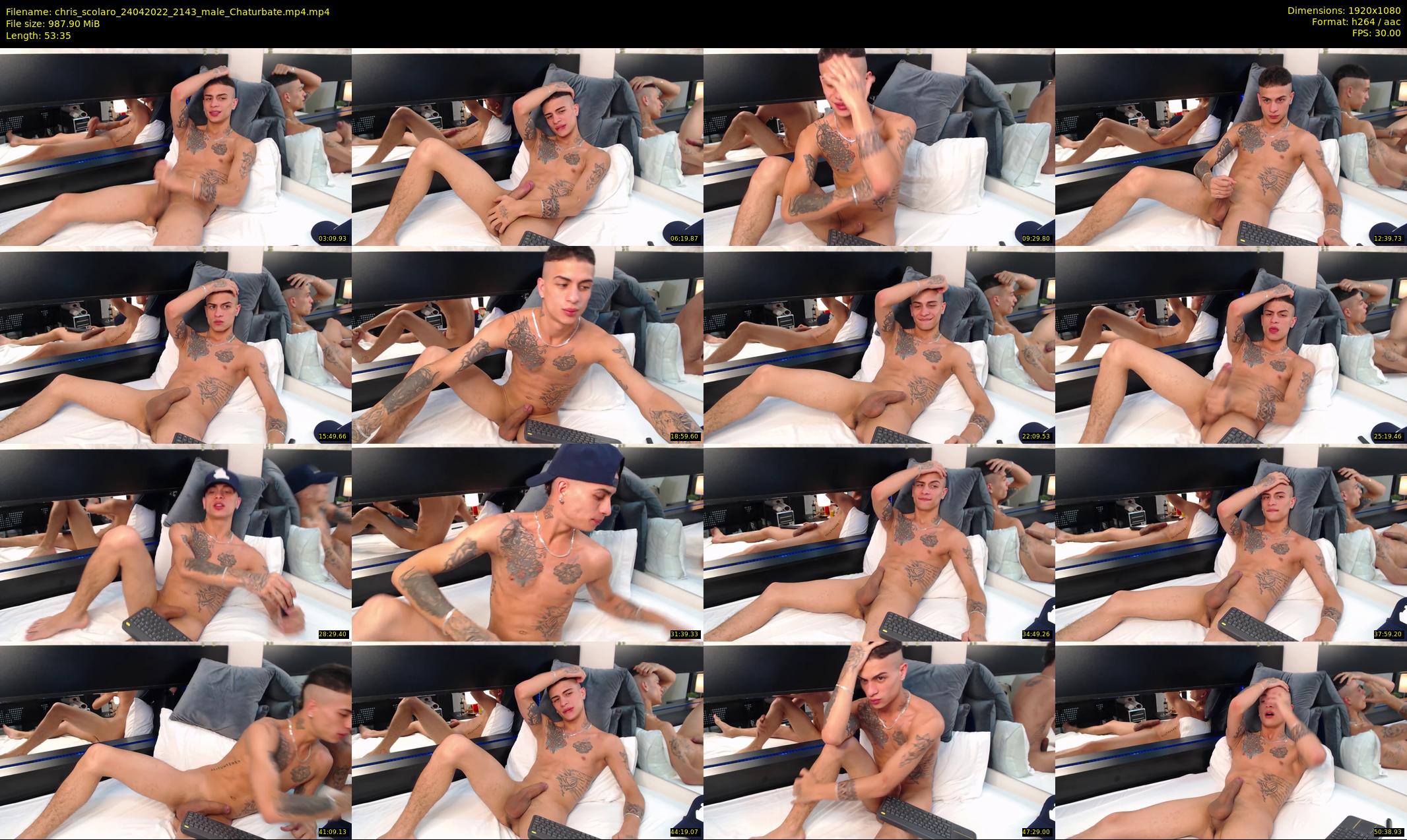 chris_scolaro — 54 minute Chaturbate male cam show recording, 1080p, Apr 24, 2022