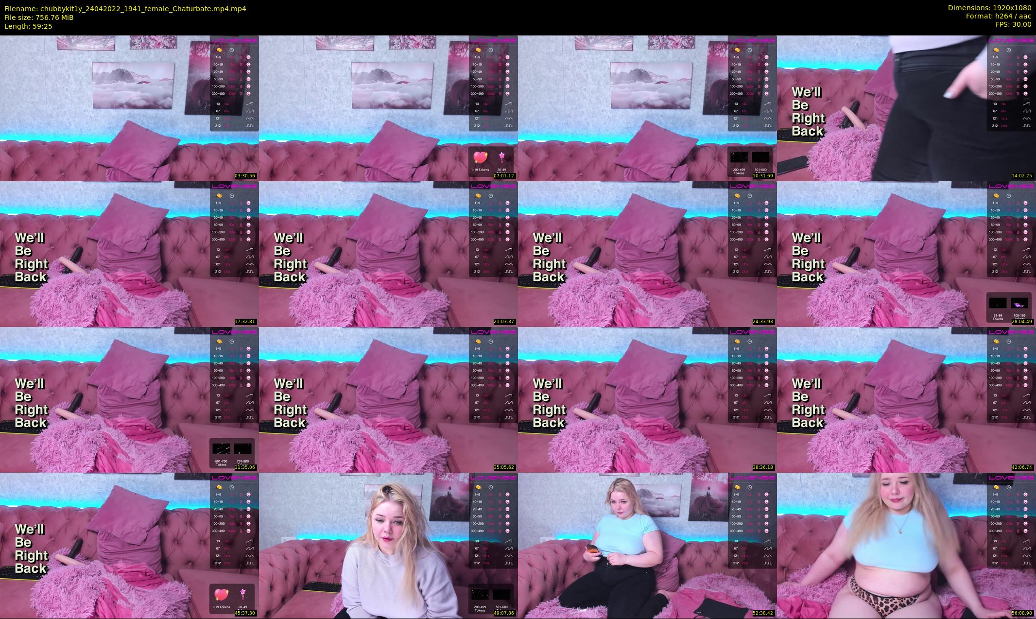 chubbykit1y — 60 minute Chaturbate female cam show recording, 1080p, Apr 24, 2022