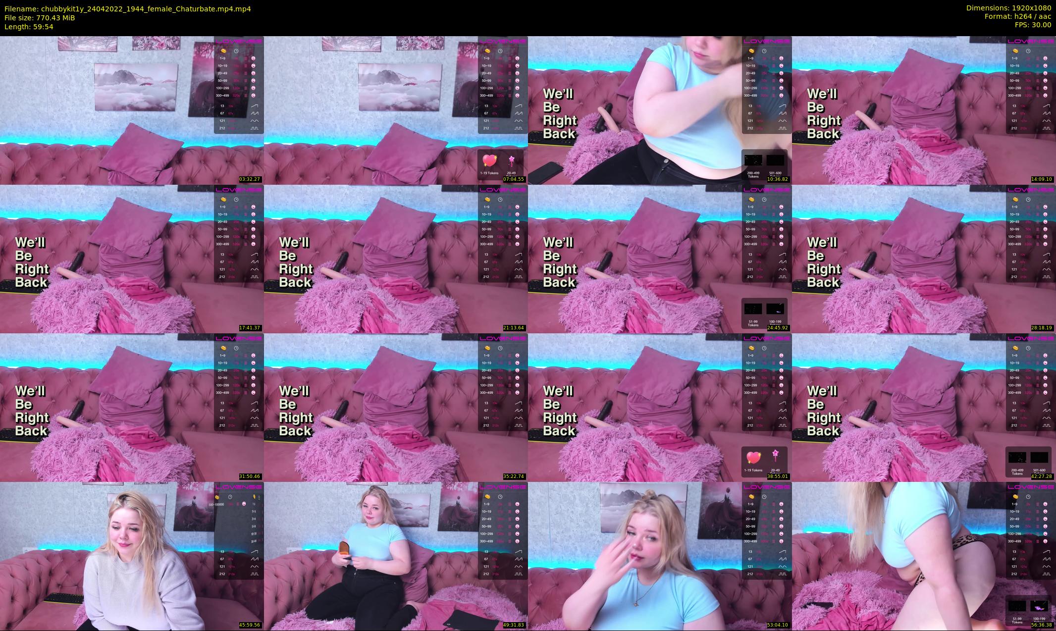 chubbykit1y — 60 minute Chaturbate female cam show recording, 1080p, Apr 24, 2022