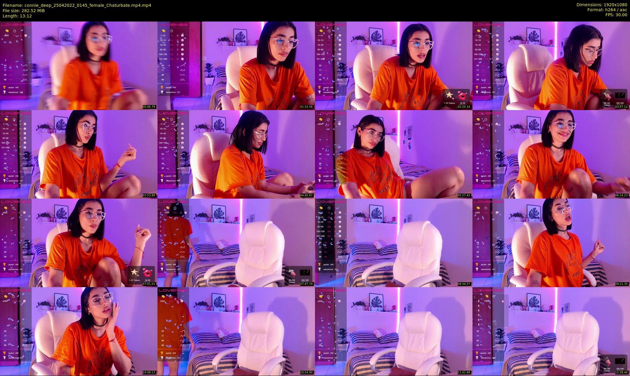 connie_deep — 14 minute Chaturbate female cam show recording, 1080p, Apr 25, 2022