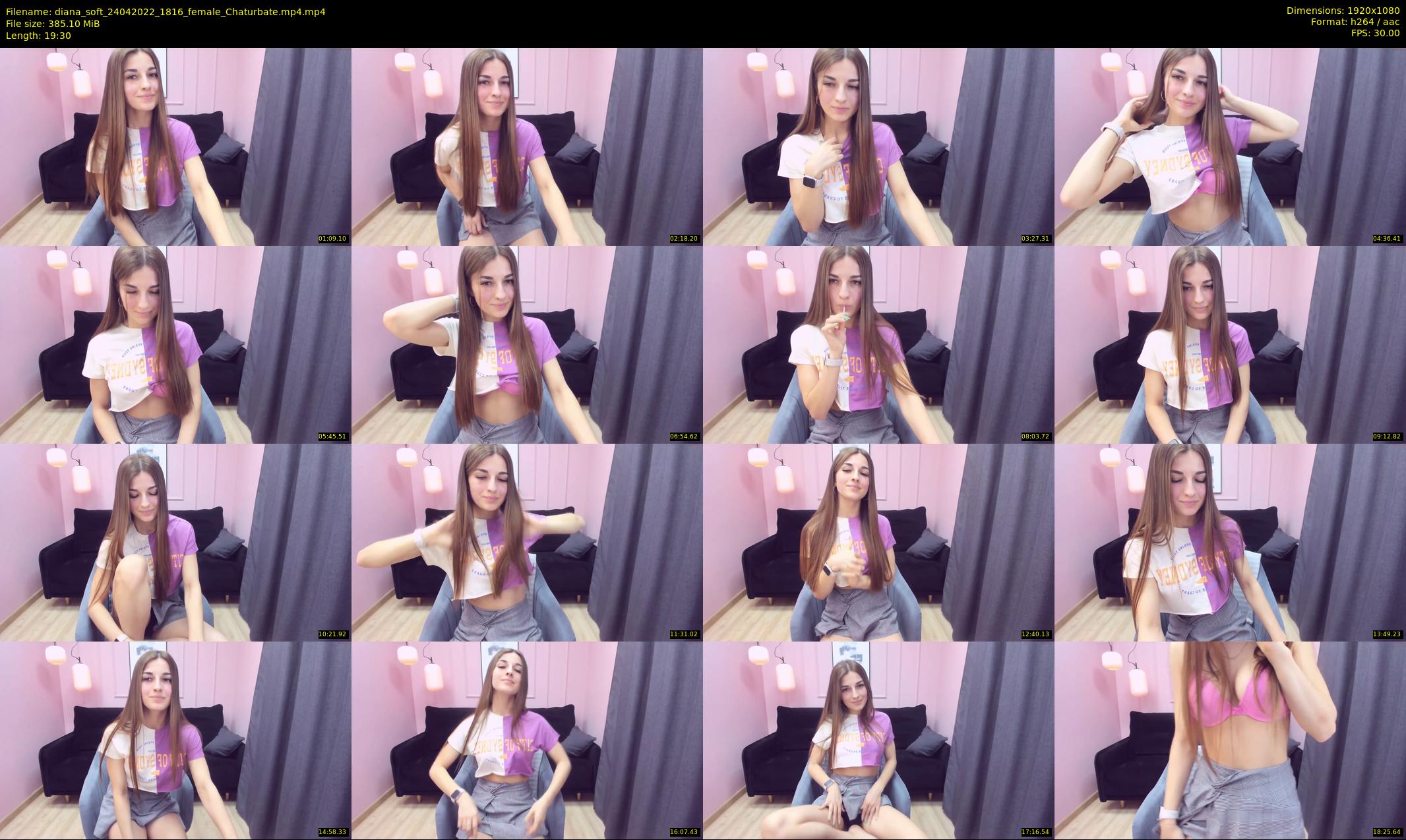 diana_soft — 20 minute Chaturbate female cam show recording, 1080p, Apr 24, 2022
