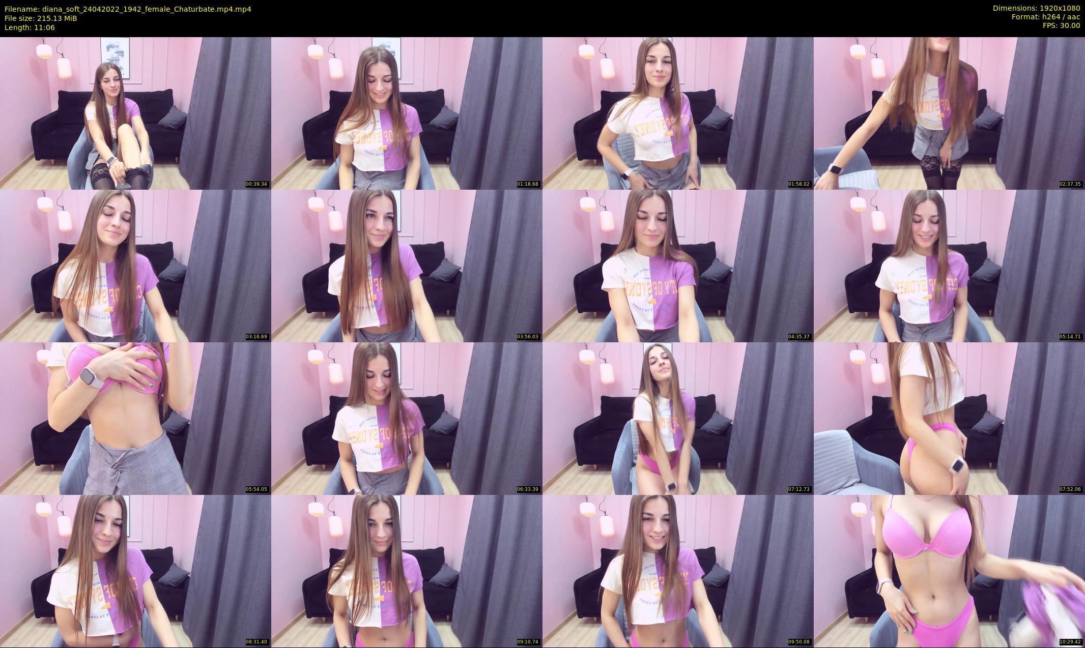 diana_soft — 12 minute Chaturbate female cam show recording, 1080p, Apr 24, 2022