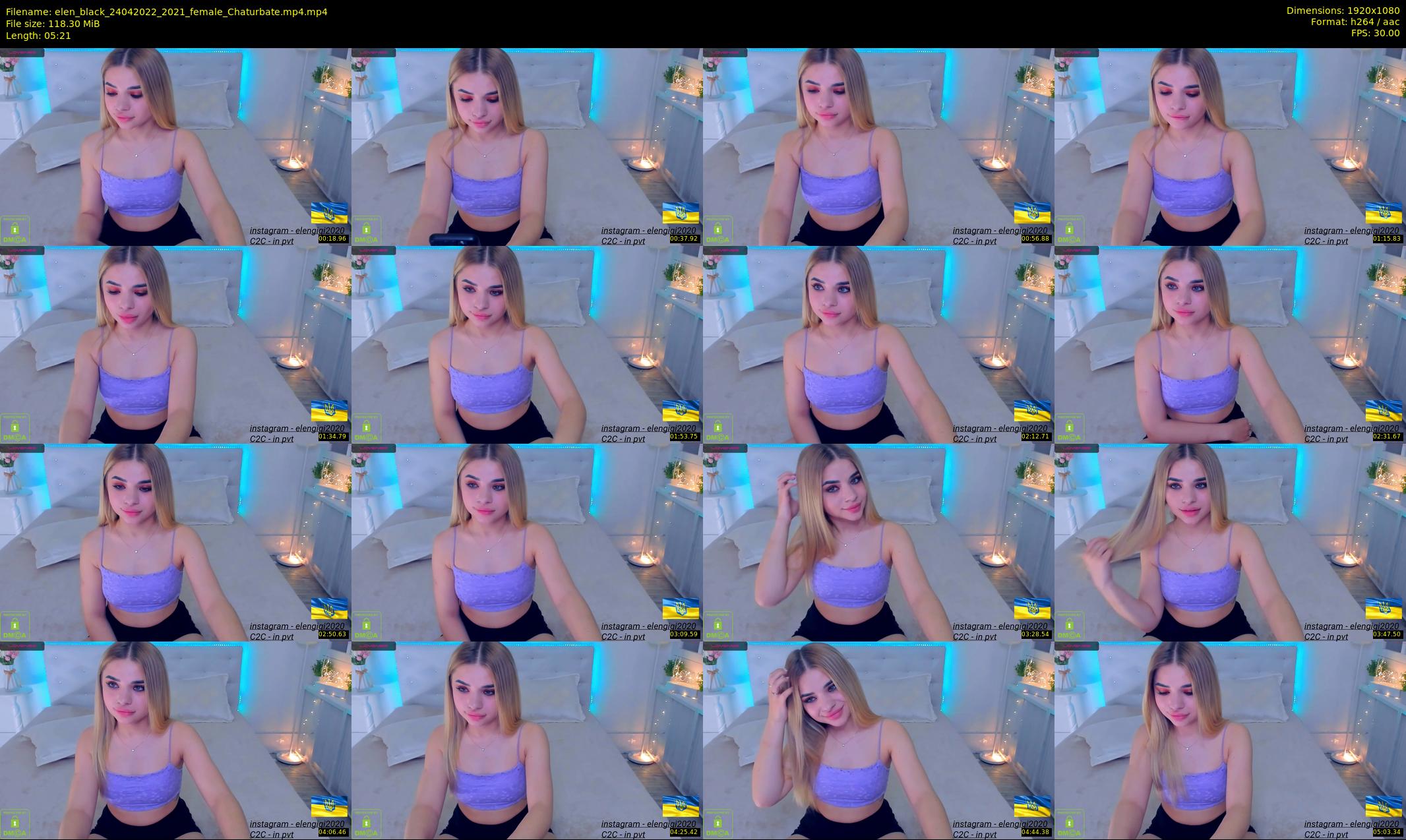 elen_black — 6 minute Chaturbate female cam show recording, 1080p, Apr 24, 2022