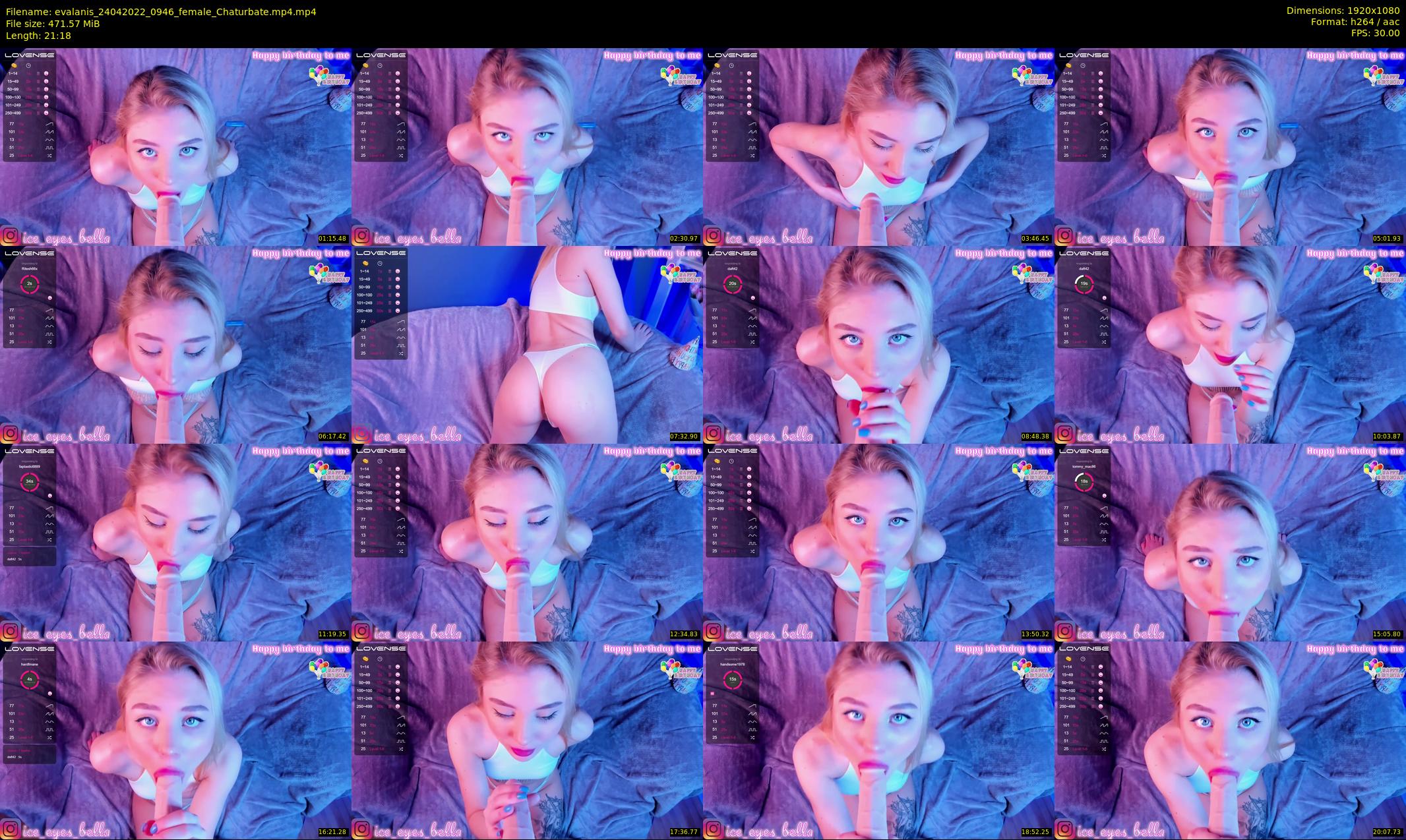 evalanis — 22 minute Chaturbate couple cam show recording, 1080p, Apr 24, 2022