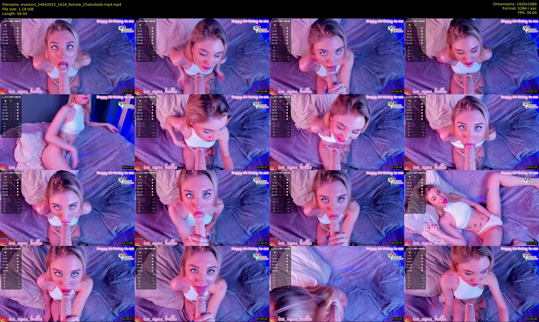 evalanis — 57 minute Chaturbate couple cam show recording, 1080p, Apr 24, 2022