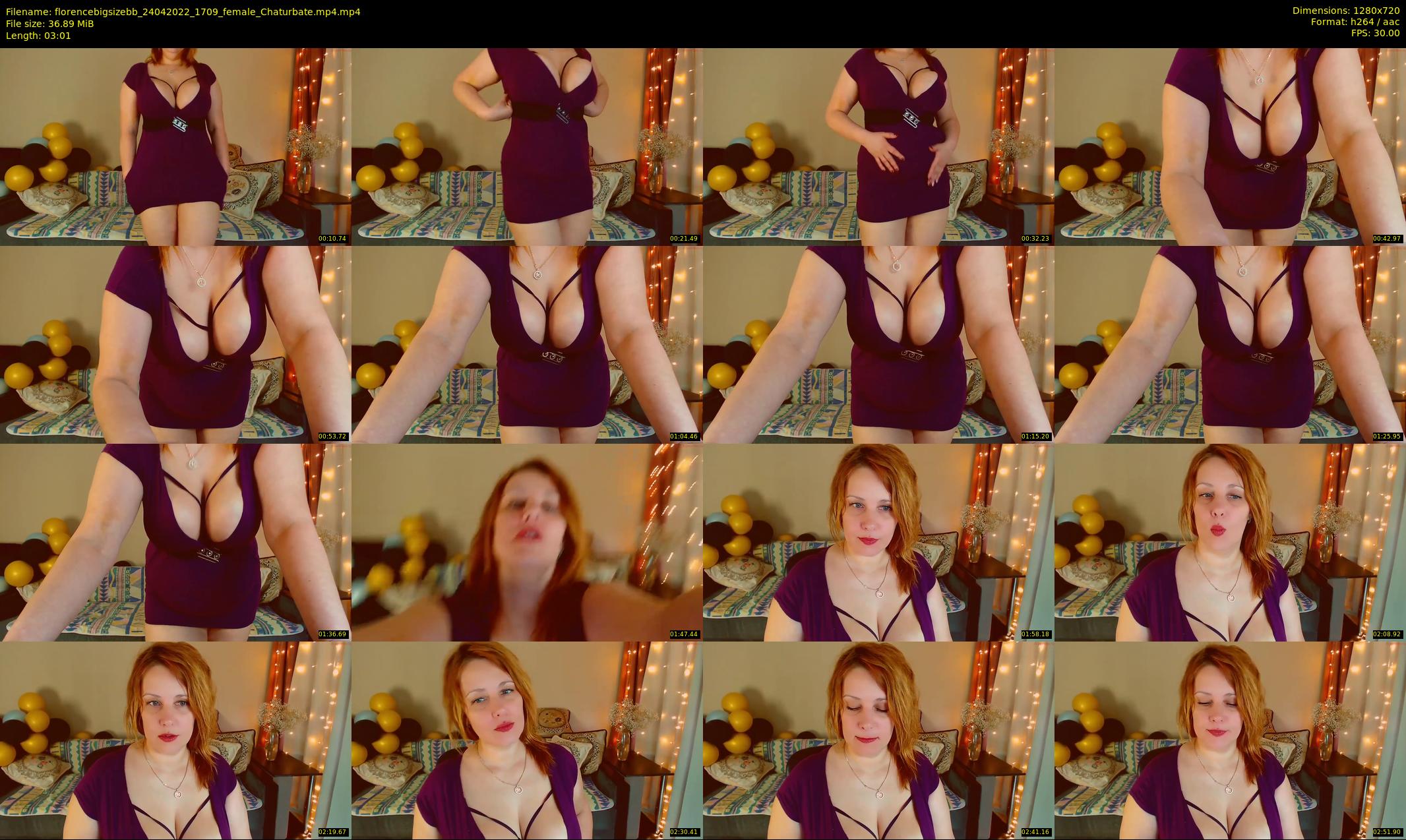 florencebigsizebb — 4 minute Chaturbate female cam show recording, 720p, Apr 24, 2022