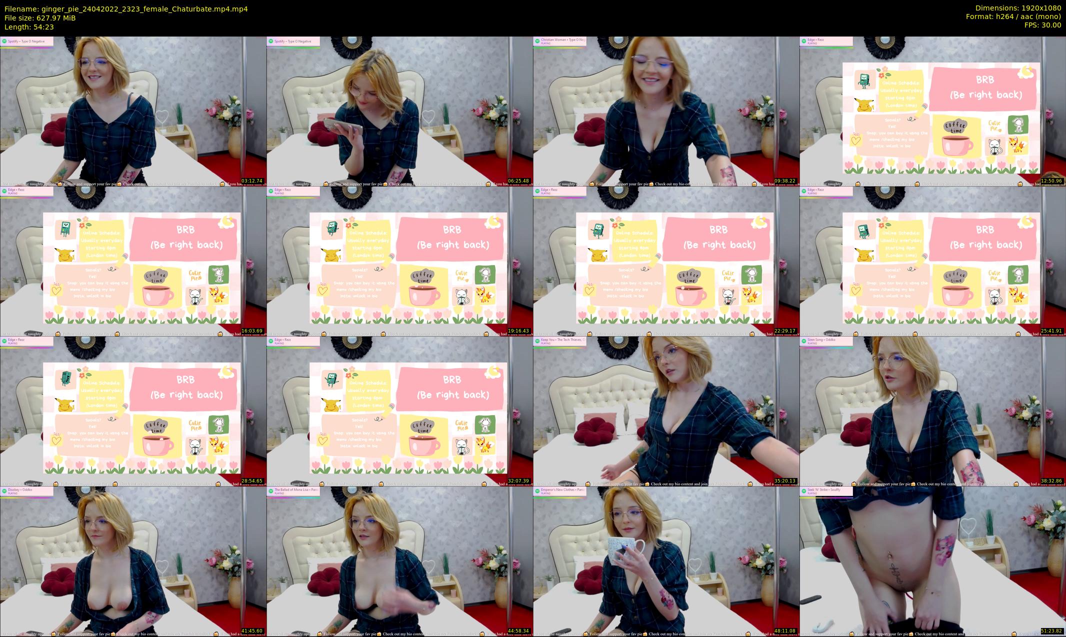 ginger_pie — 55 minute Chaturbate female cam show recording, 1080p, Apr 24, 2022