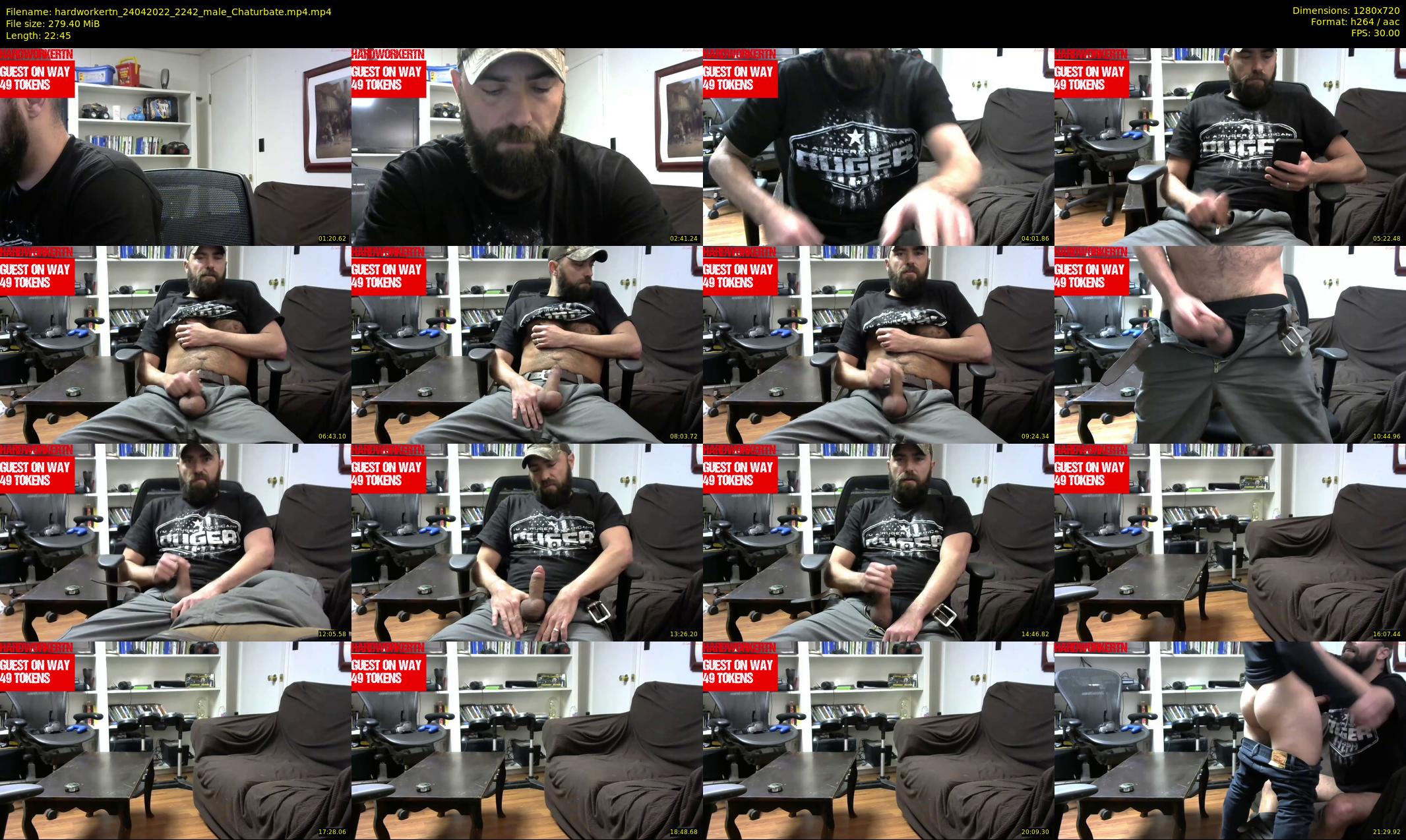 hardworkertn — 23 minute Chaturbate male cam show recording, 720p, Apr 24, 2022