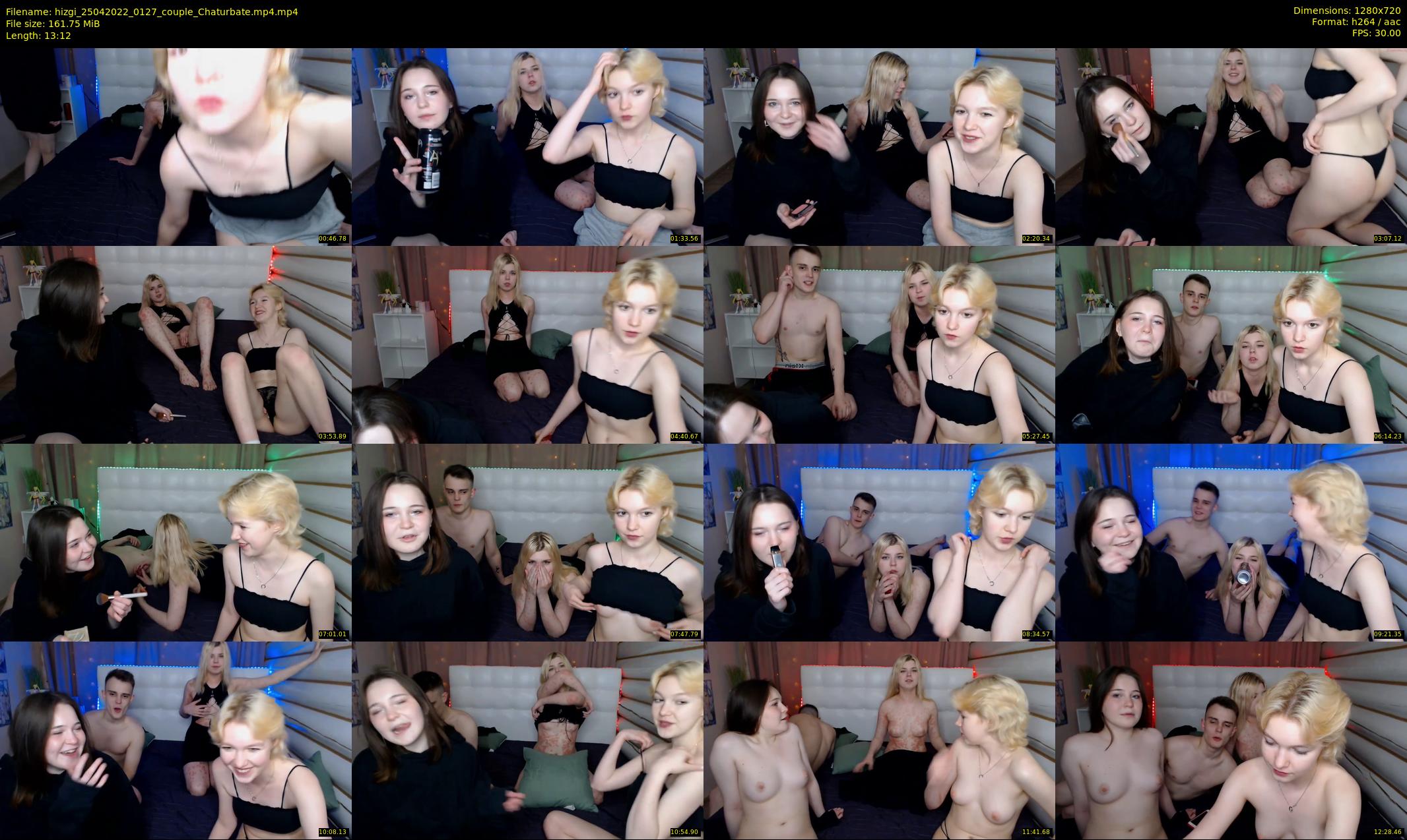 hizgi — 14 minute Chaturbate couple cam show recording, 720p, Apr 25, 2022